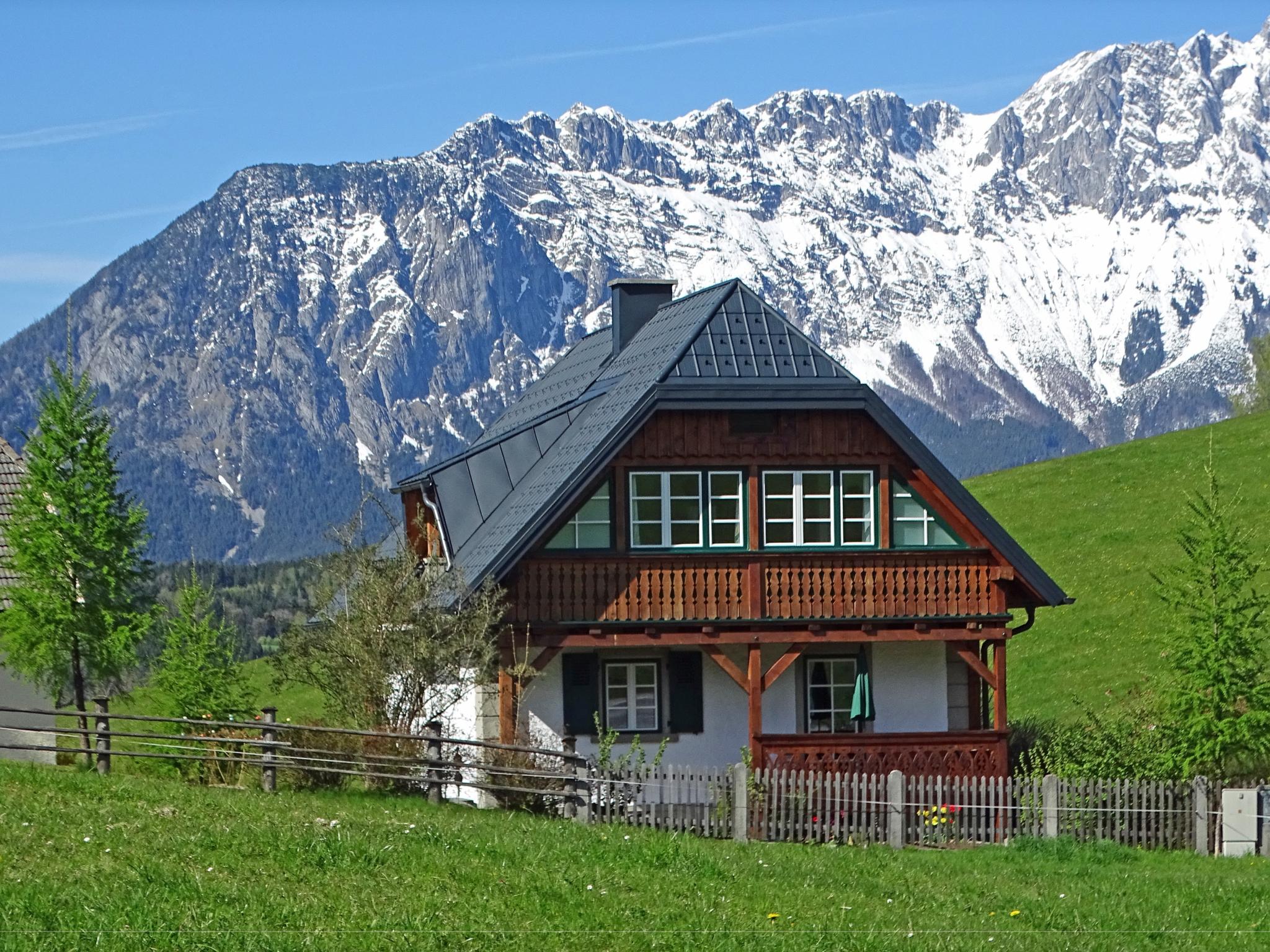 Living area at Naturpark Chalet Schladming-Dachstein in Großsölk