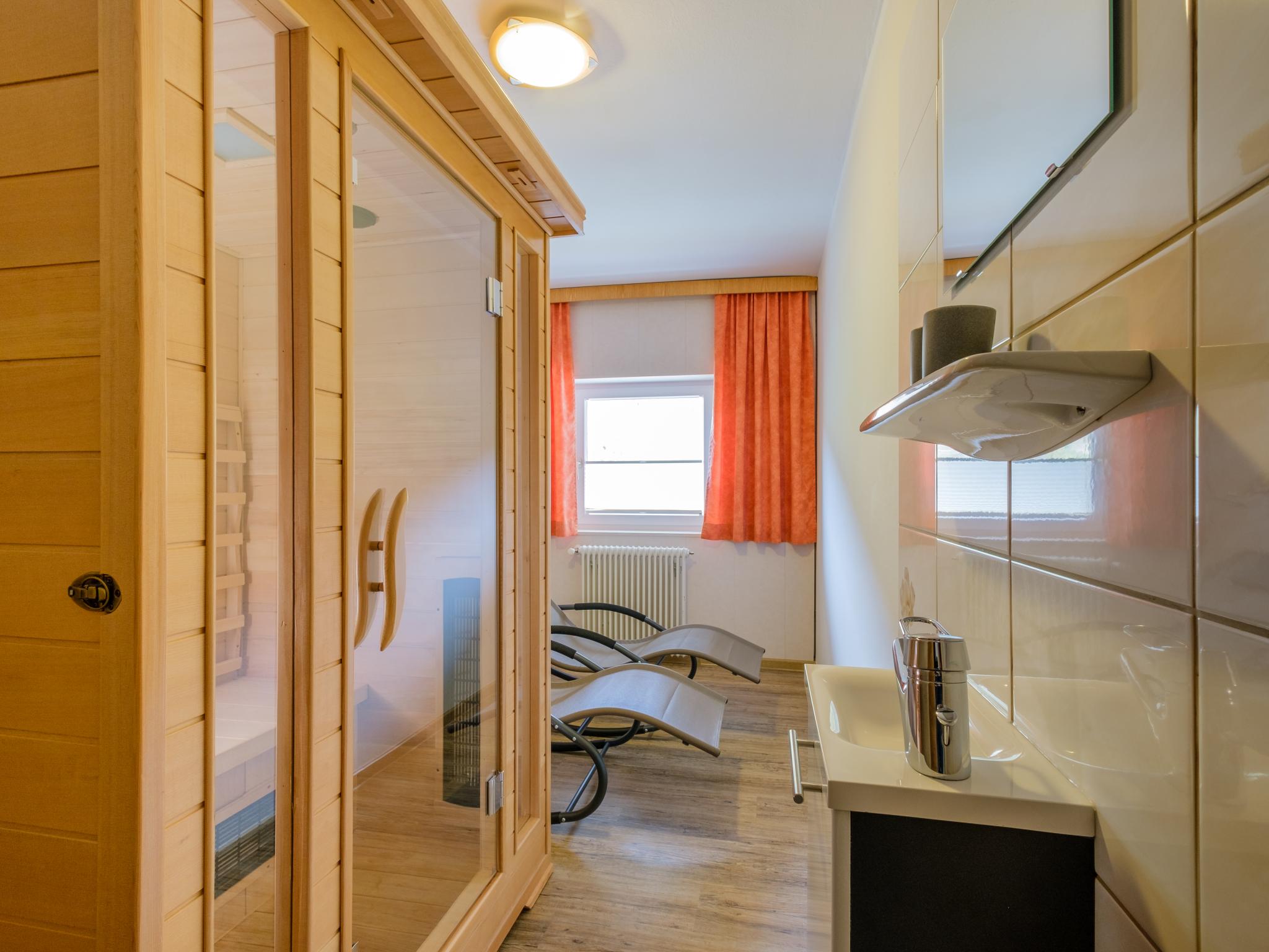 Outdoor terrace and views at Rupertihof I in Saalbach-Hinterglemm