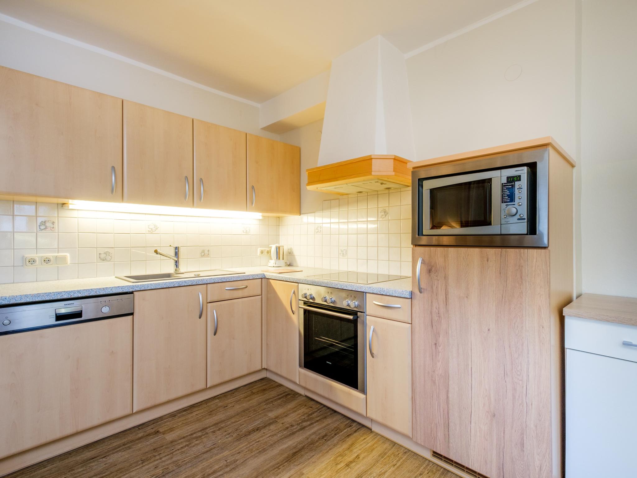 Modern kitchen at Rupertihof II in Saalbach-Hinterglemm