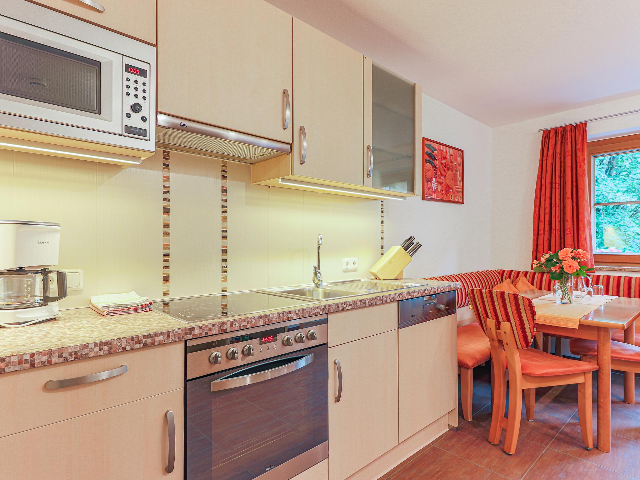 Outdoor terrace and views at Koglbauer - Apartment Nr 3 in Söll