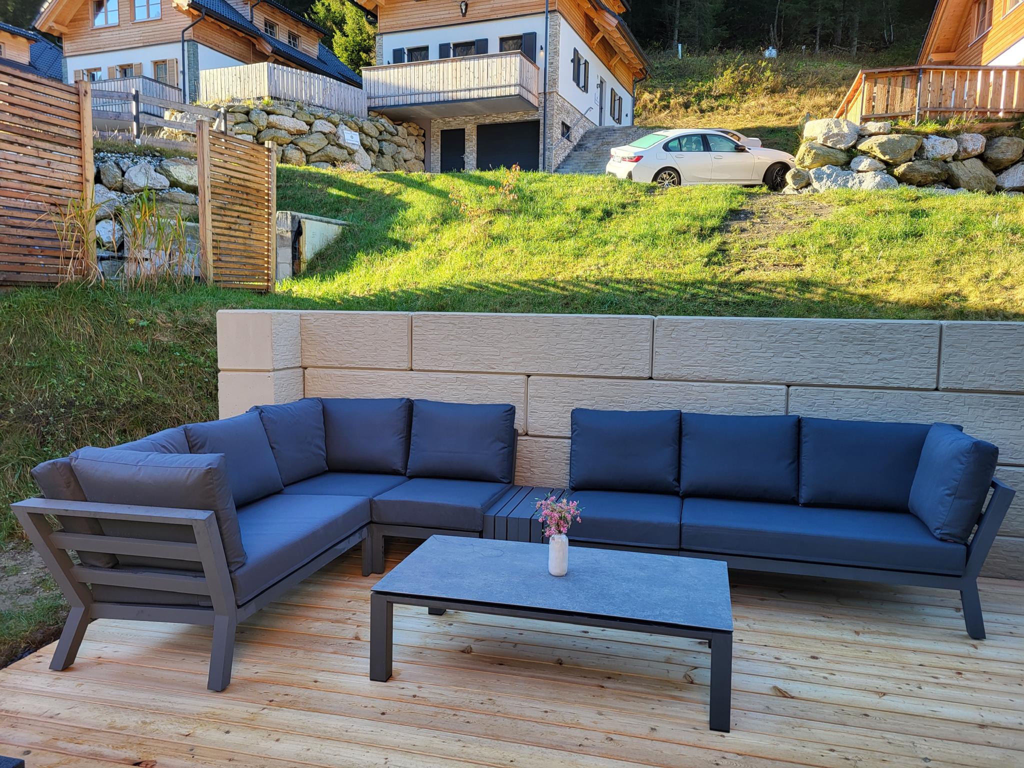 Outdoor terrace and views at Haus Liene in Donnersbachwald