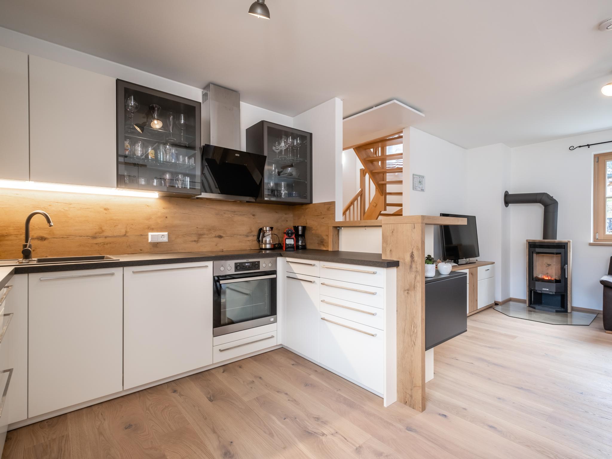 Outdoor terrace and views at Ebersberger in Donnersbachwald