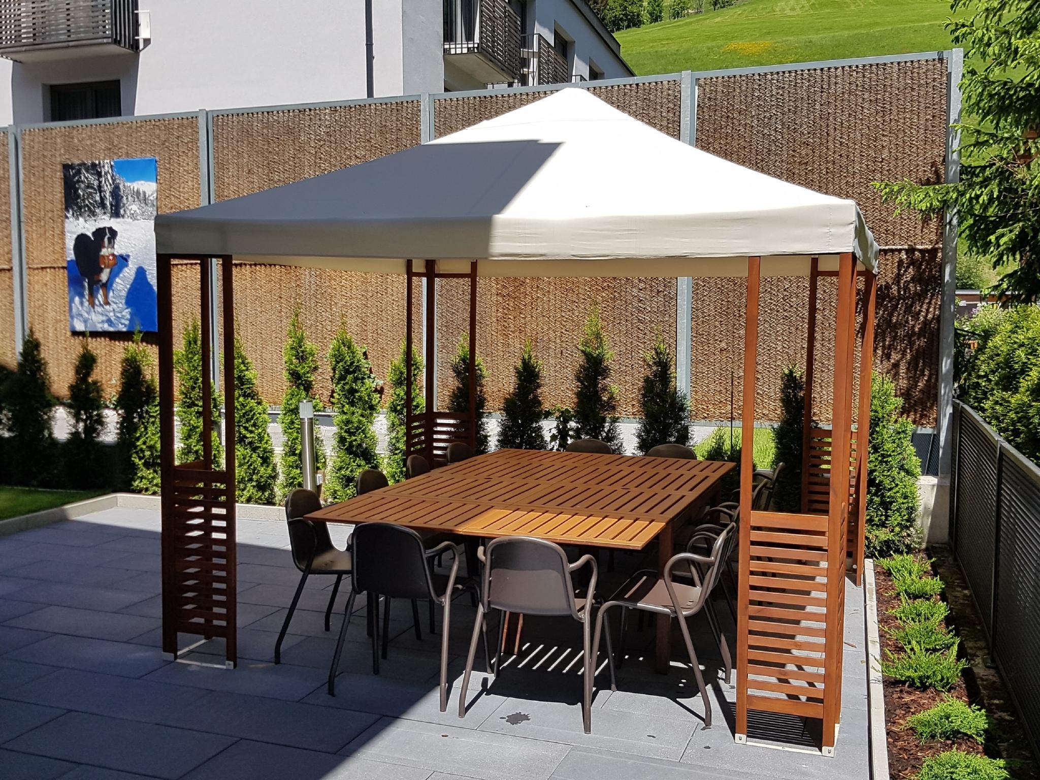 Outdoor terrace and views at Neva S Saalbach in Saalbach-Hinterglemm