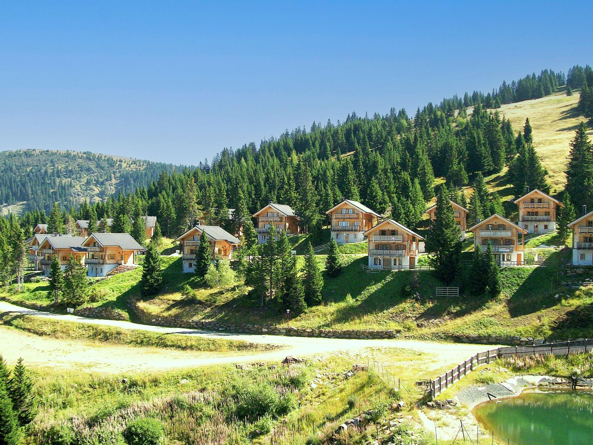 Living area at Chalet Bergoase in Koralpe