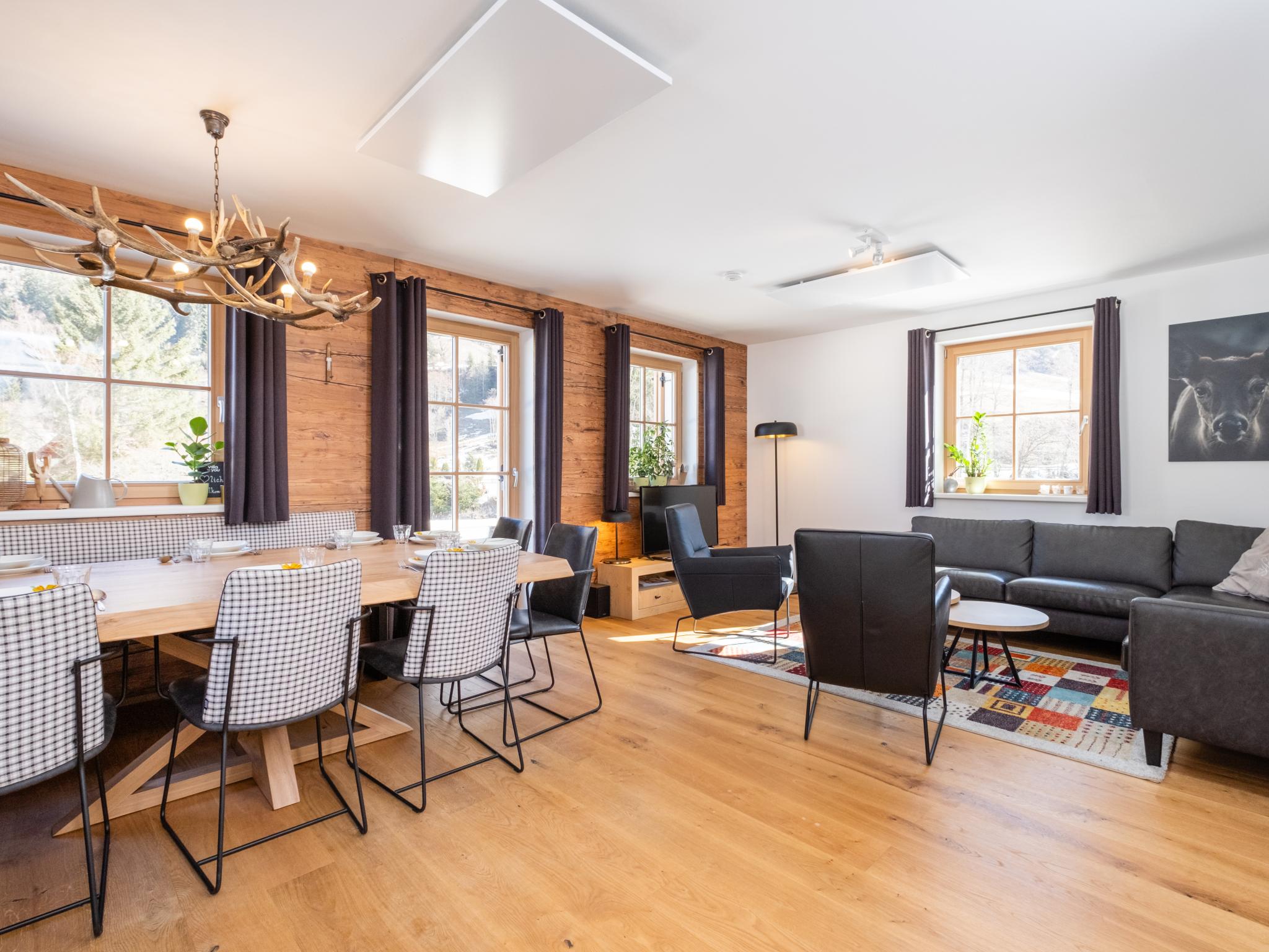 Bedroom with comfortable beds at Haus am Bach in Donnersbachwald