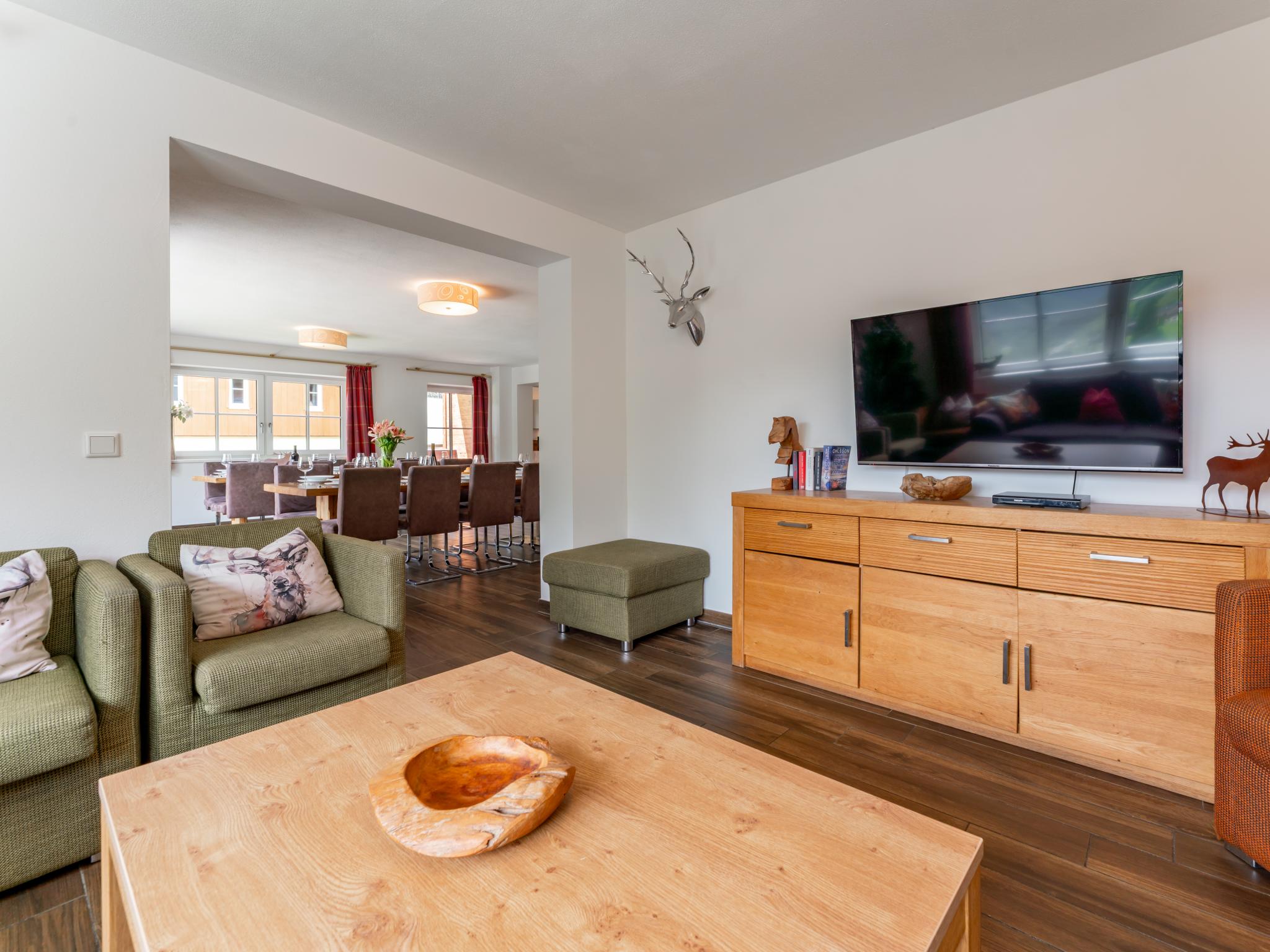 Outdoor terrace and views at Chalet Susanna in Saalbach-Hinterglemm