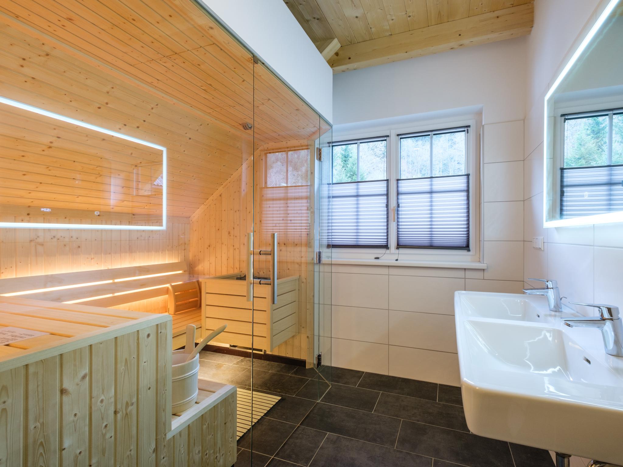 Outdoor terrace and views at Riesner Alm 35 in Donnersbachwald