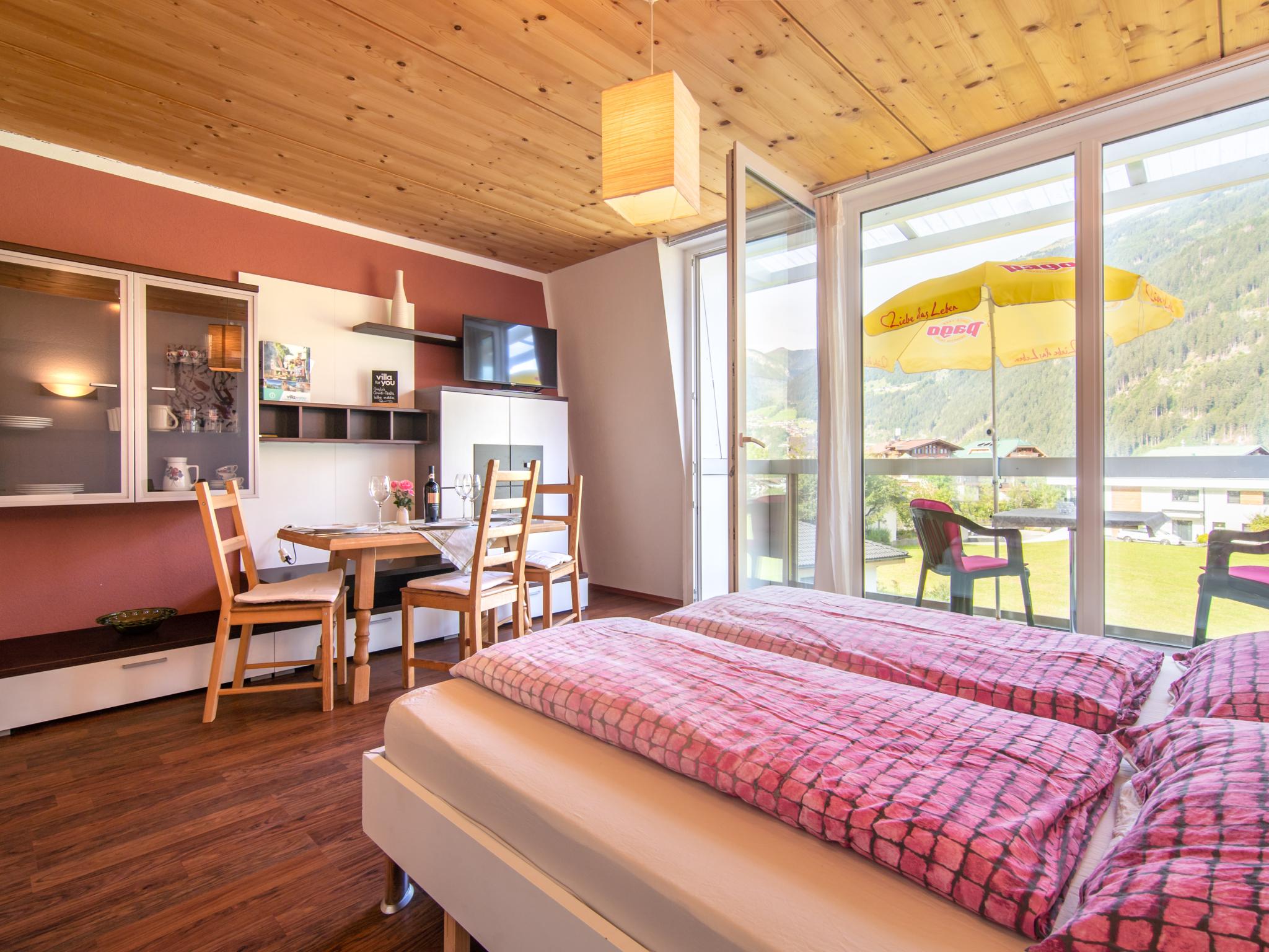 Outdoor terrace and views at Waldhaus III in Mayrhofen