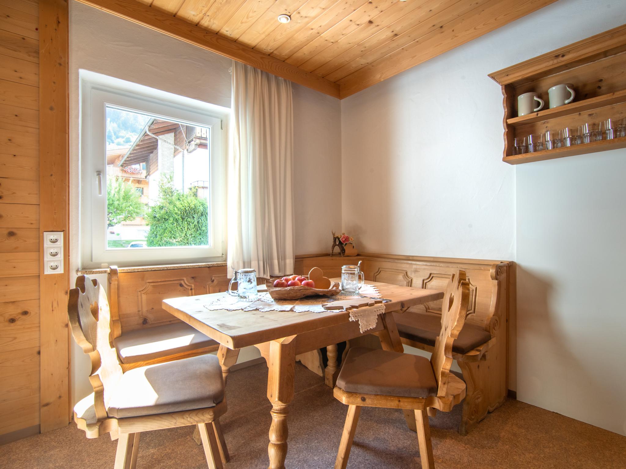 Bedroom with comfortable beds at Waldhaus III in Mayrhofen
