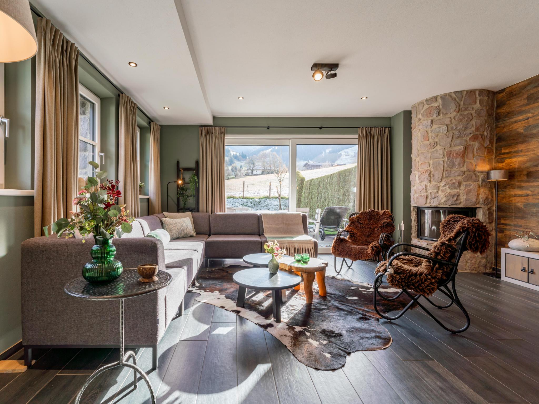 Swimming pool area at Chalet Schneelöwe S in Leogang