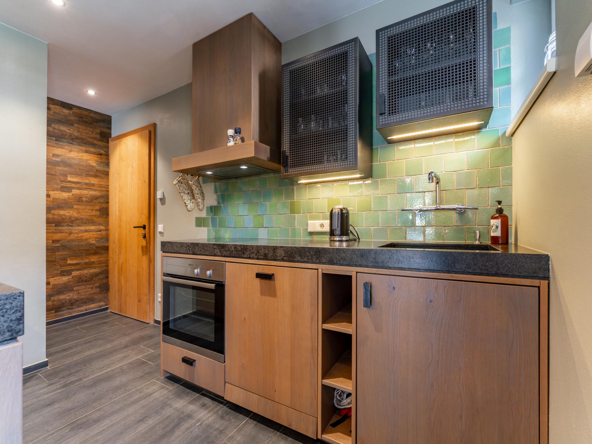 Modern kitchen at Chalet Schneelöwe L in Leogang