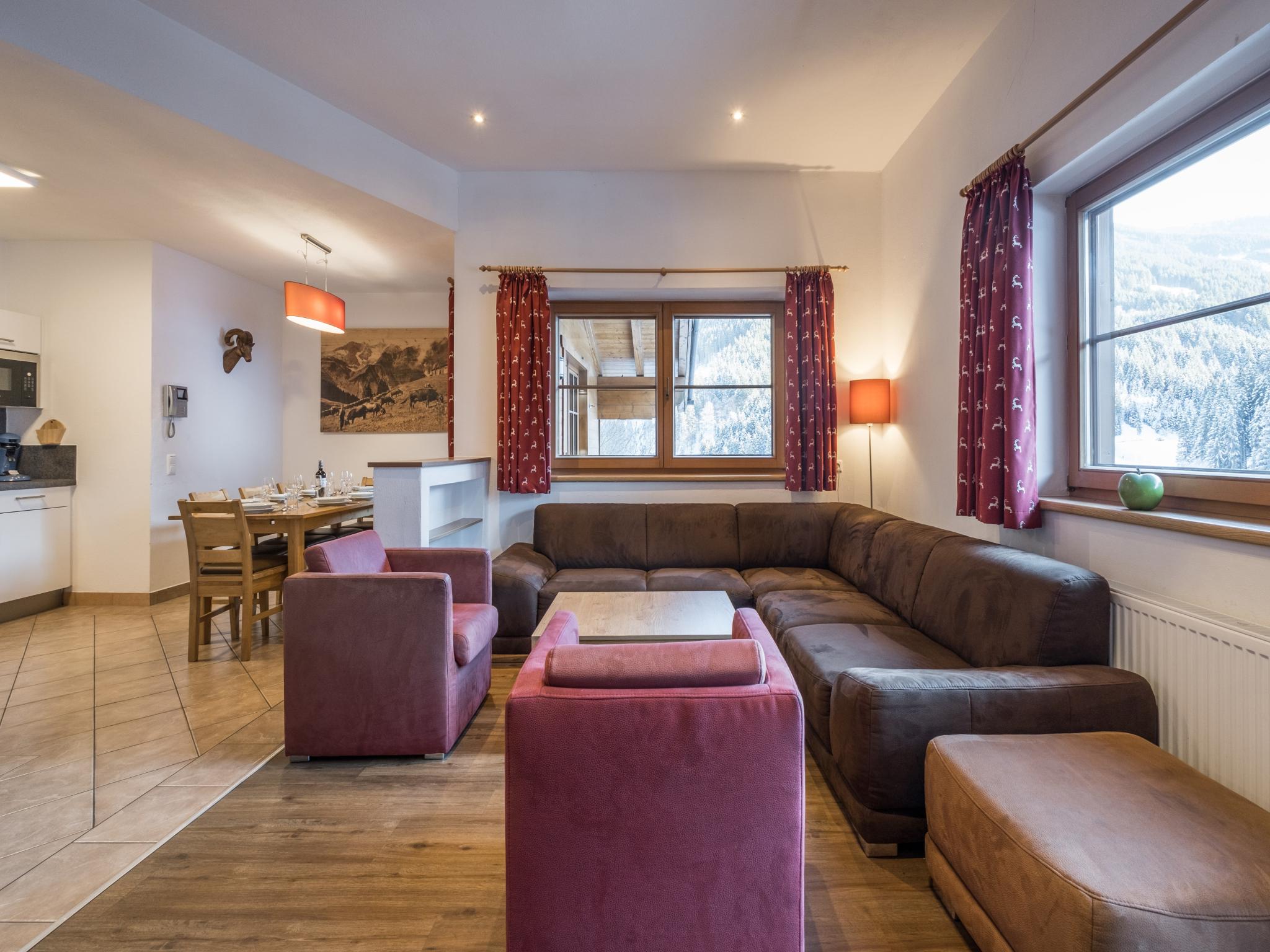 Living area at Alpensteinbock Saalbach L in Saalbach-Hinterglemm