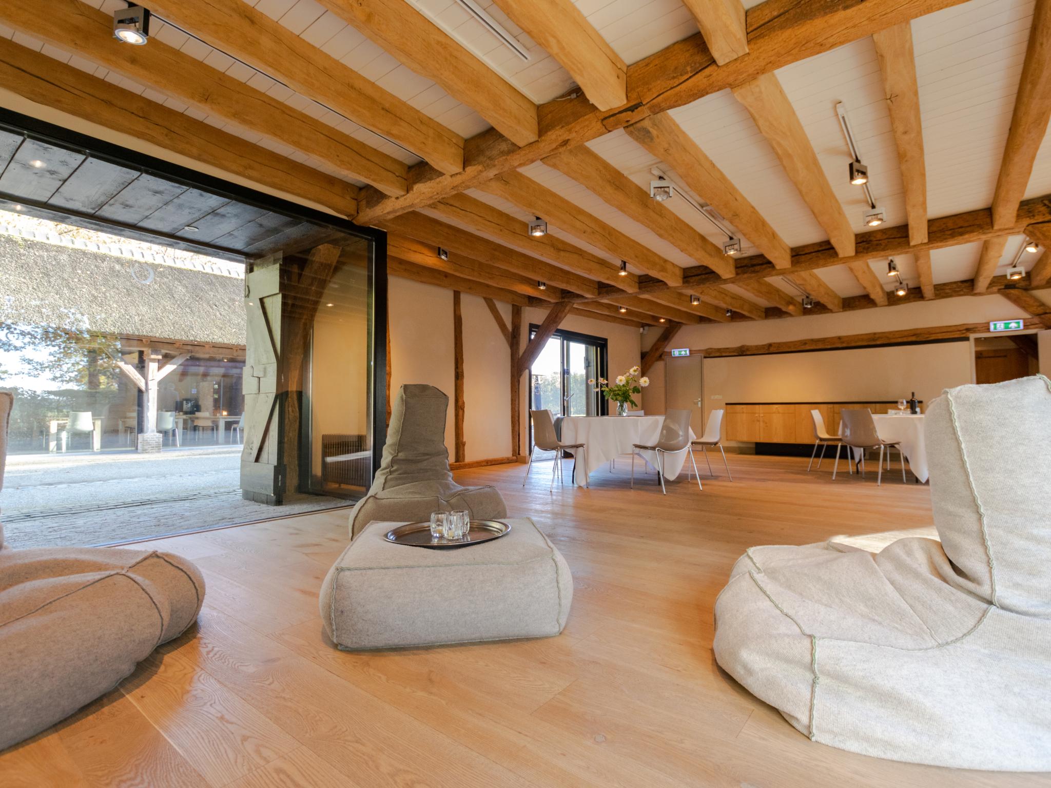 Outdoor terrace and views at Jager en Hooimijt in Ulvenhout (AC)