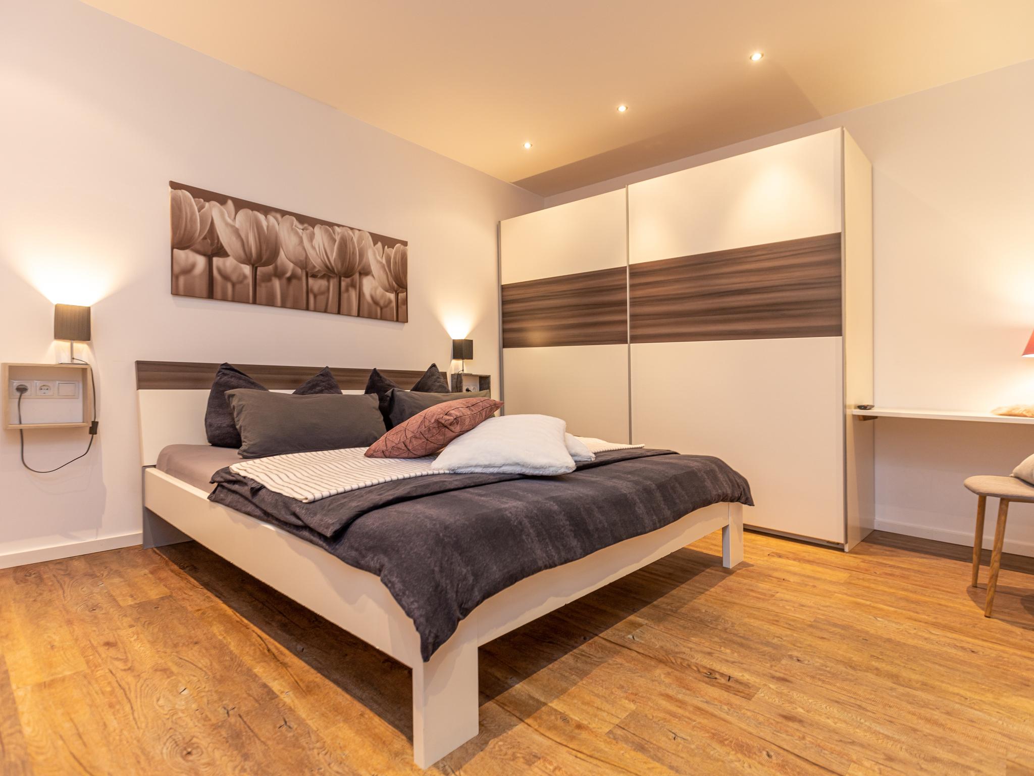 Bedroom with comfortable beds at Studio 7 in Niedernsill