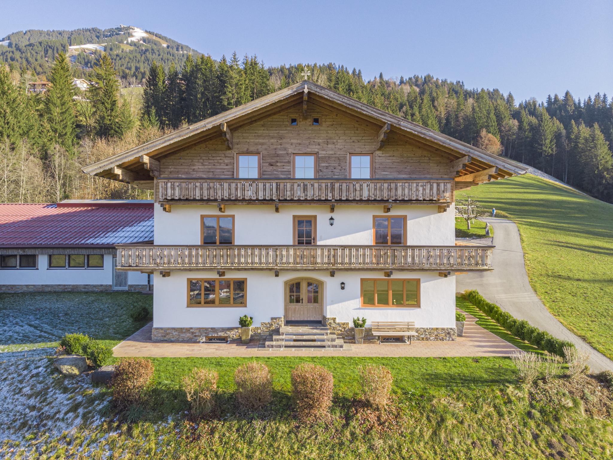 Outdoor terrace and views at Glonersbühelhof Top 1 in Westendorf