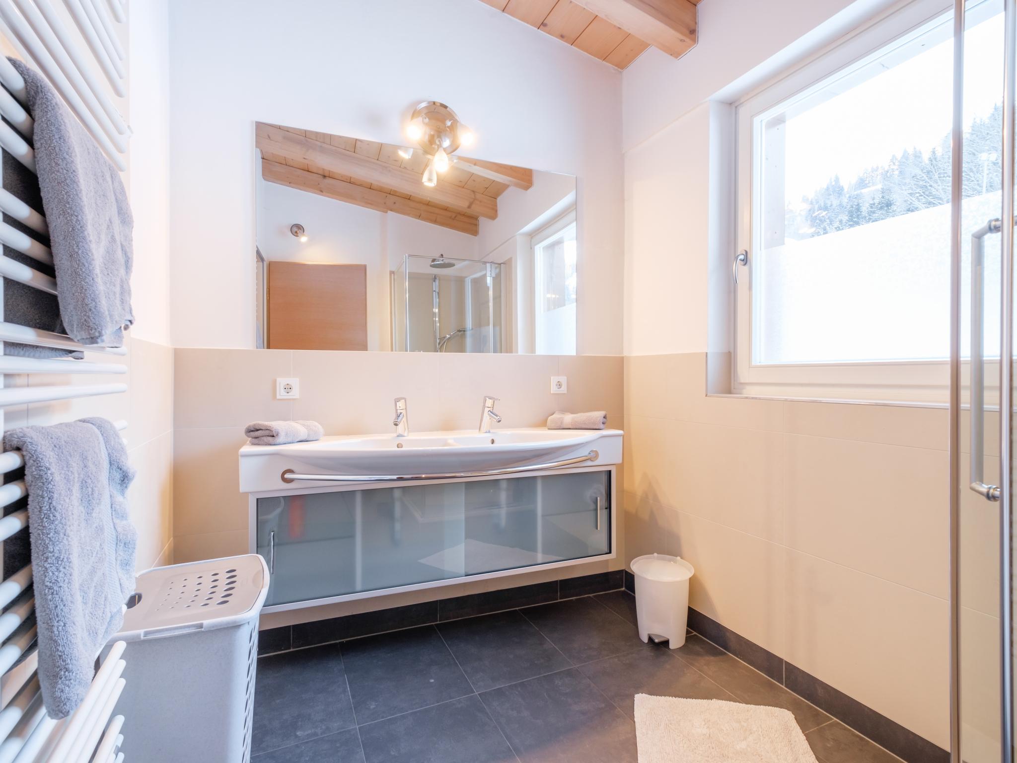 Outdoor terrace and views at Saalbach Hinterglemm in Viehhofen