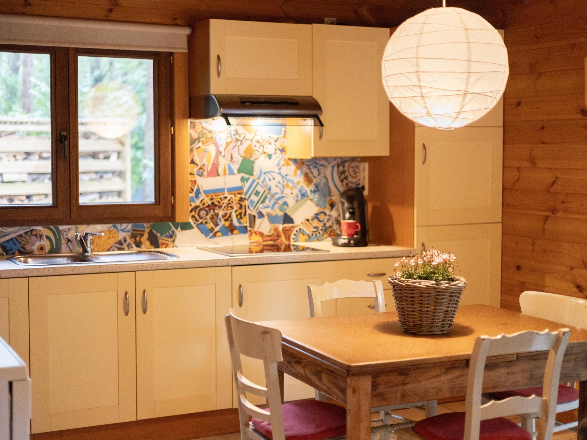 Modern kitchen at Boshuisje in Lille