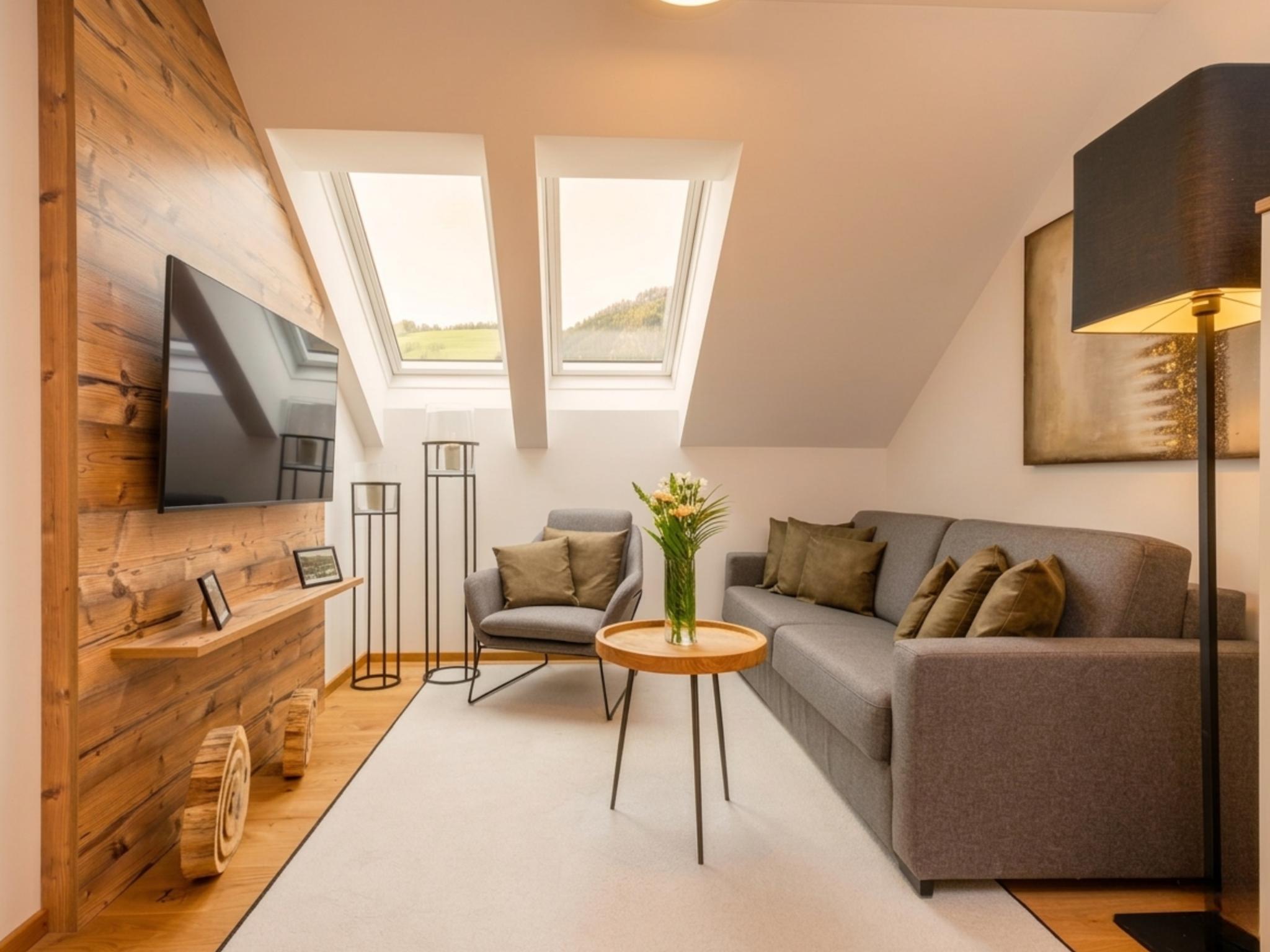 Bedroom with comfortable beds at Ski-Nature Apartment Lungau in Mauterndorf