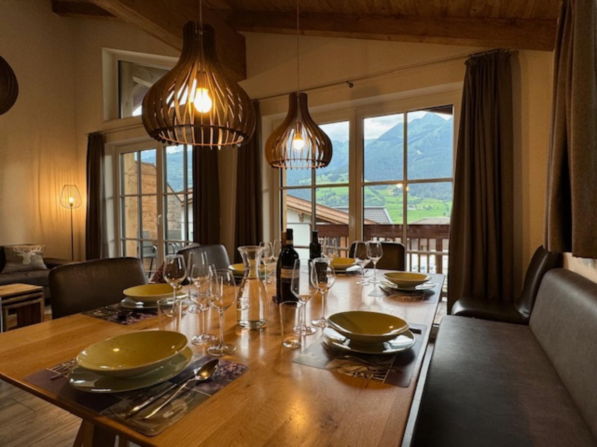 Outdoor terrace and views at Green Garden Lodge A2 Walchen-Kaprun in Piesendorf