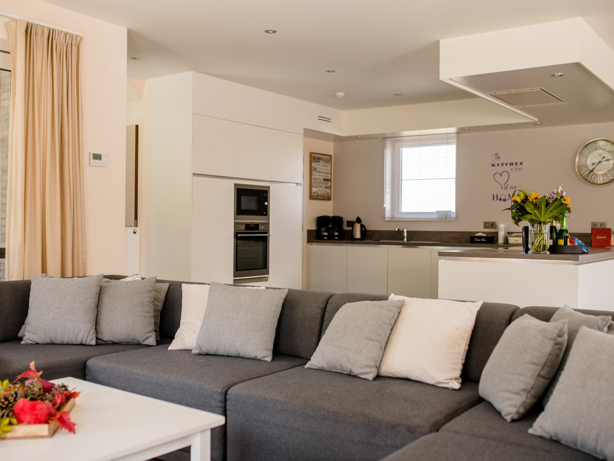 Modern kitchen at Coq au lit in De Haan