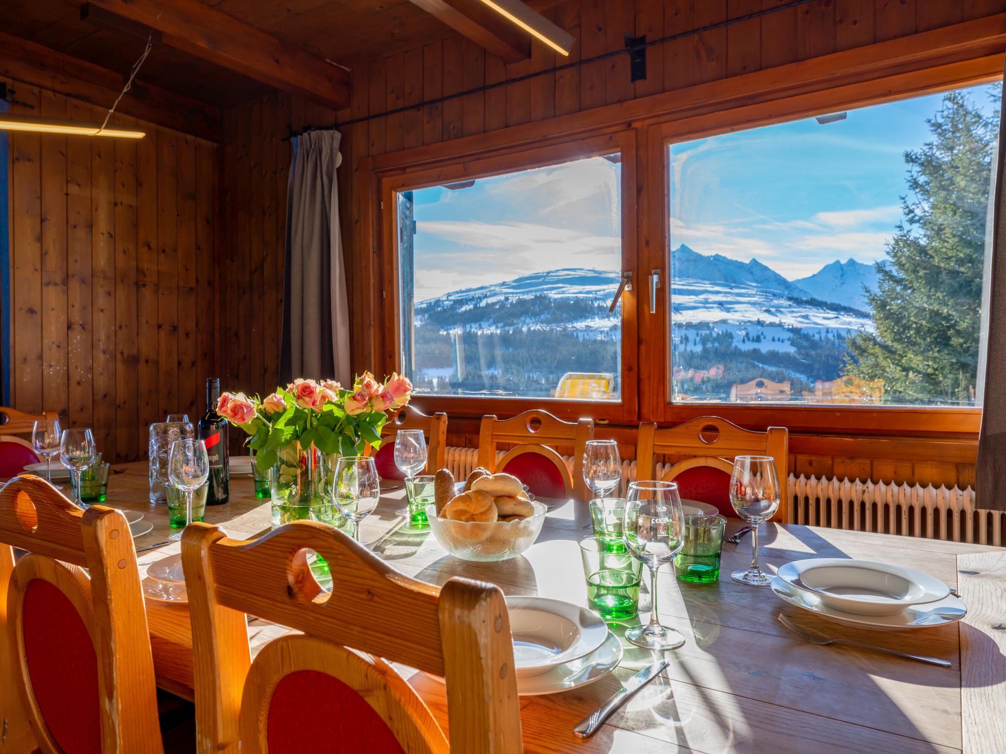 Outdoor terrace and views at Chalet H XL in Königsleiten