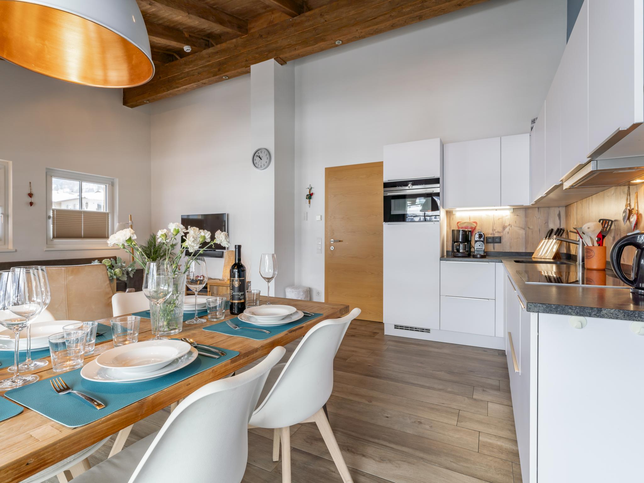 Outdoor terrace and views at Luxury Tauern Suite Walchen-Kaprun 3 in Piesendorf