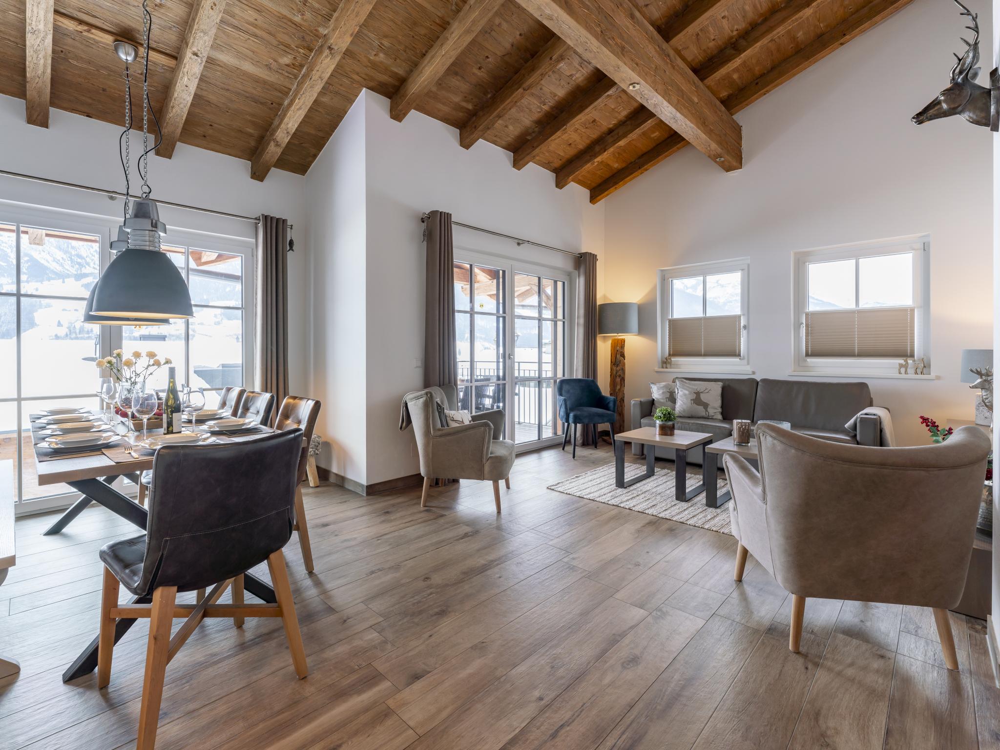 Outdoor terrace and views at Luxury Tauern Suite Walchen-Kaprun 7 in Piesendorf