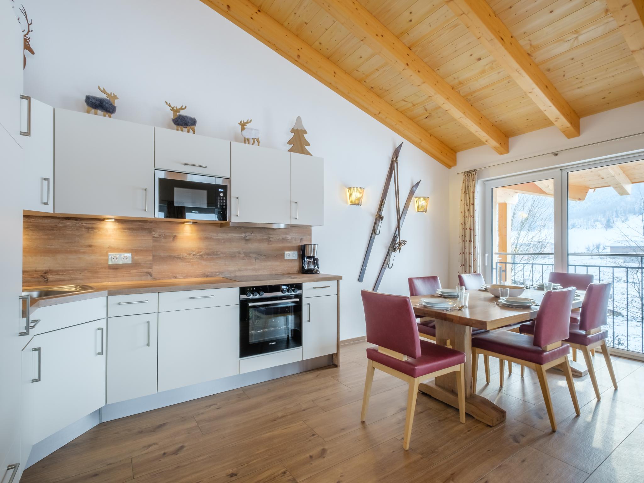 Bedroom with comfortable beds at Hochkönigblick I in Werfenweng
