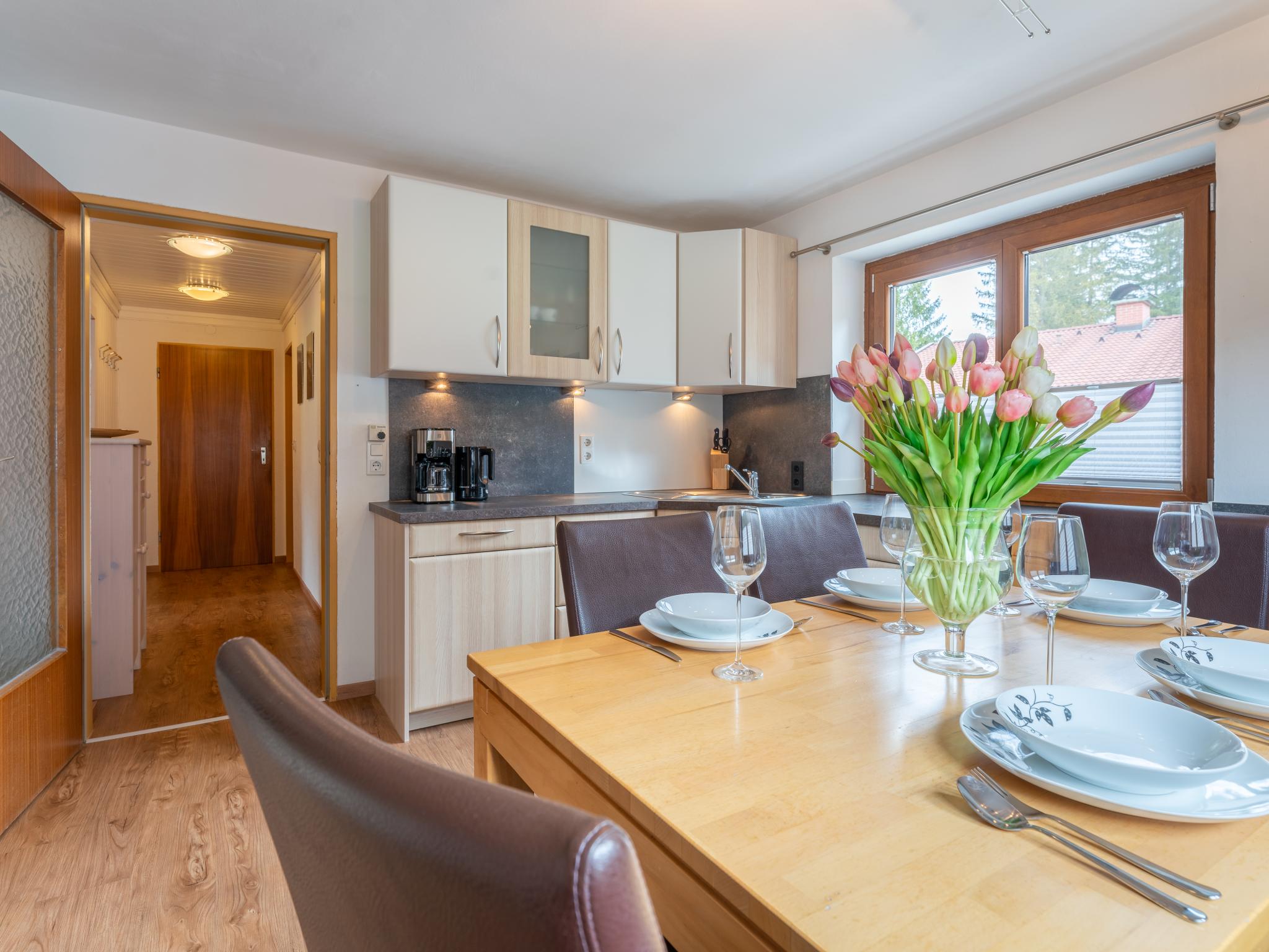 Outdoor terrace and views at Haus Wald in Wald im Pinzgau