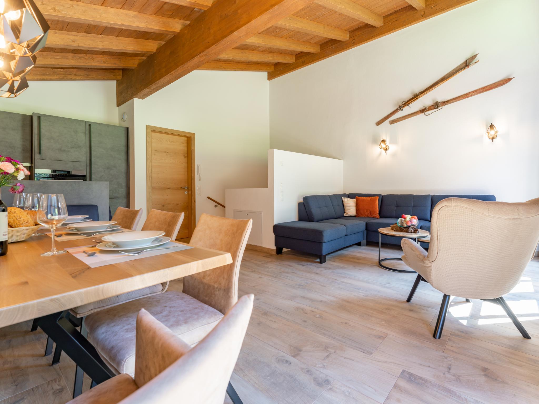 Outdoor terrace and views at Chalet Astrid in Wald im Pinzgau