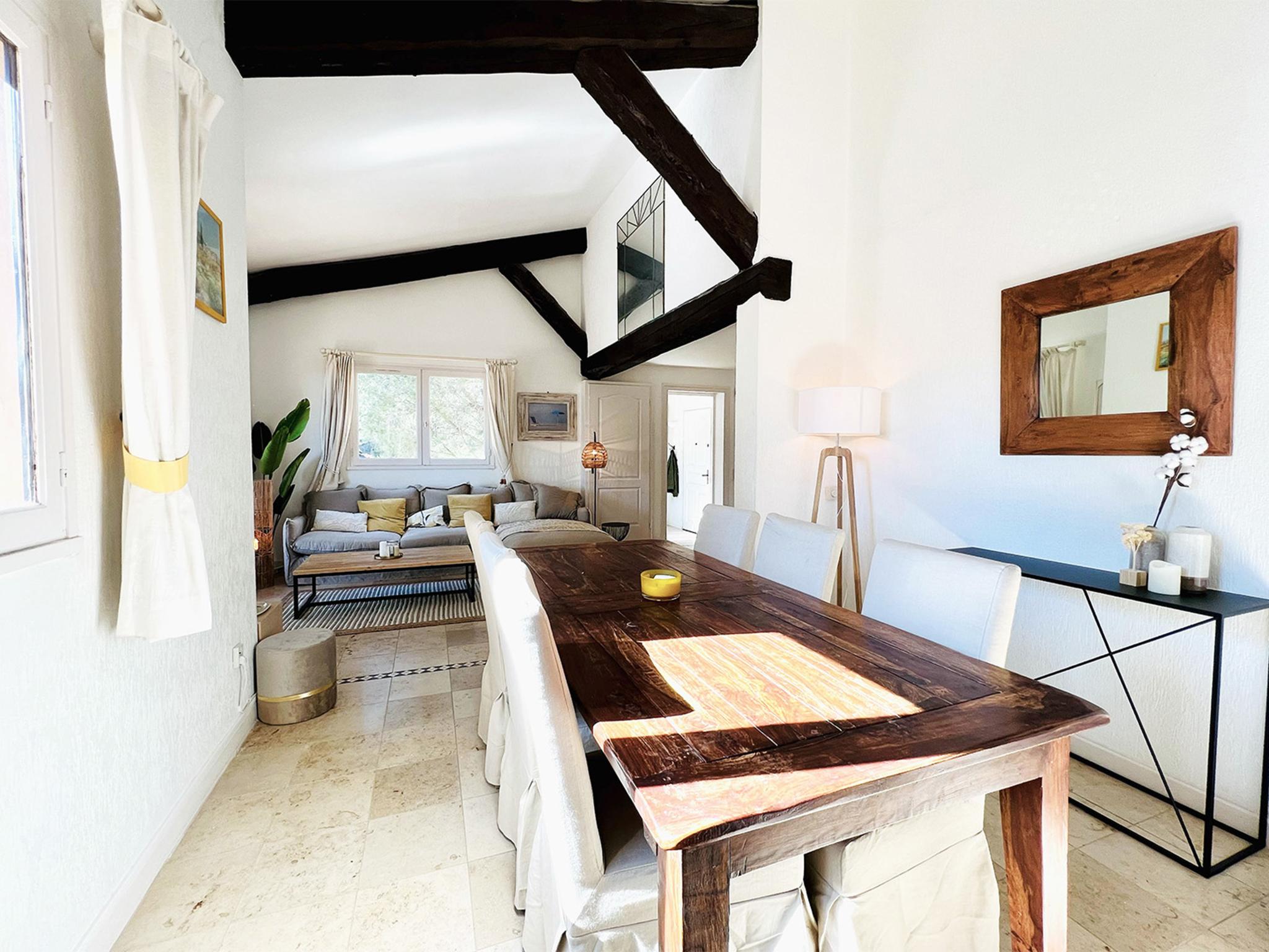 Outdoor terrace and views at La Bussola in Théoule sur mer