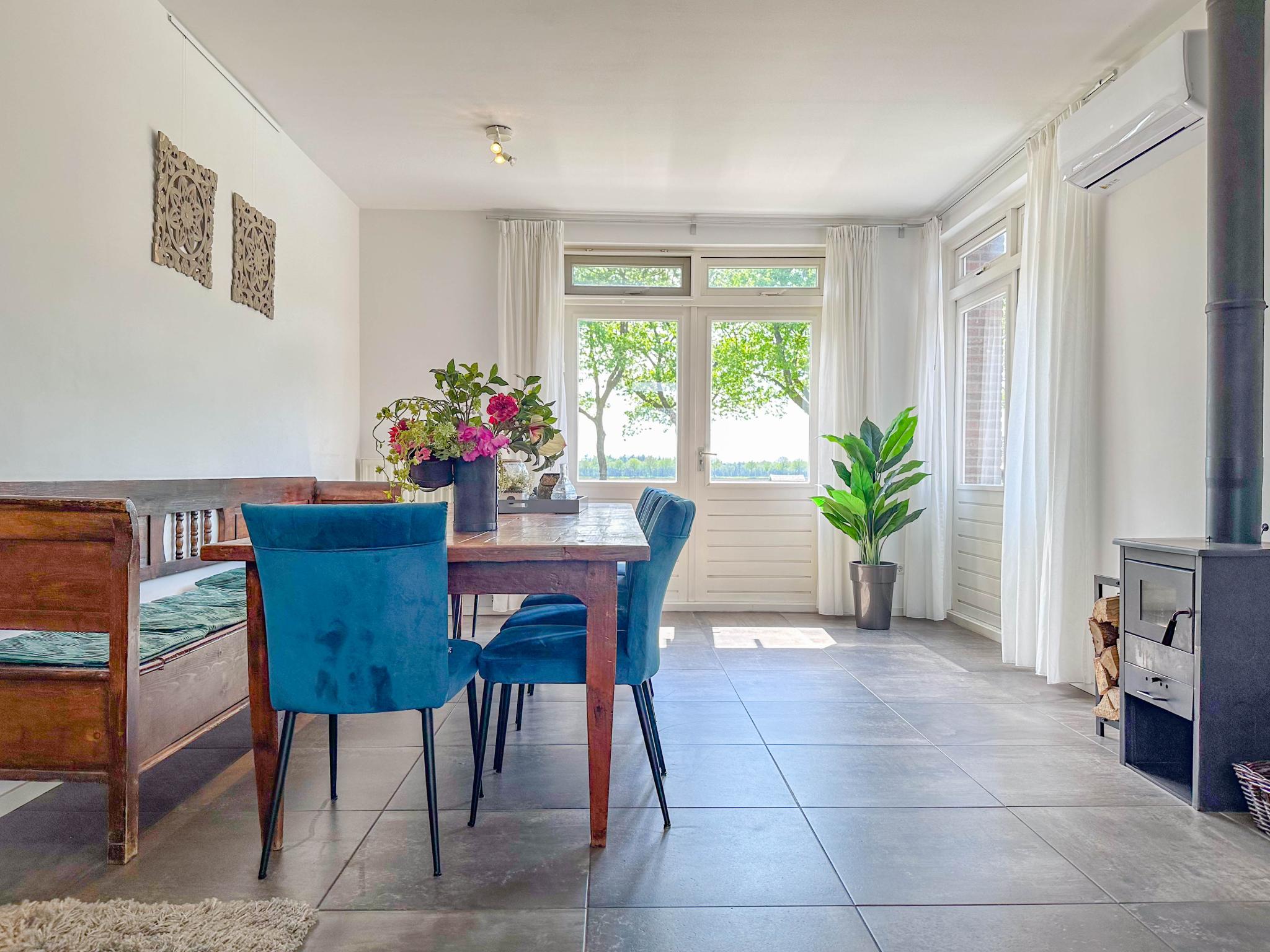 Outdoor terrace and views at Weidezicht in Odiliapeel