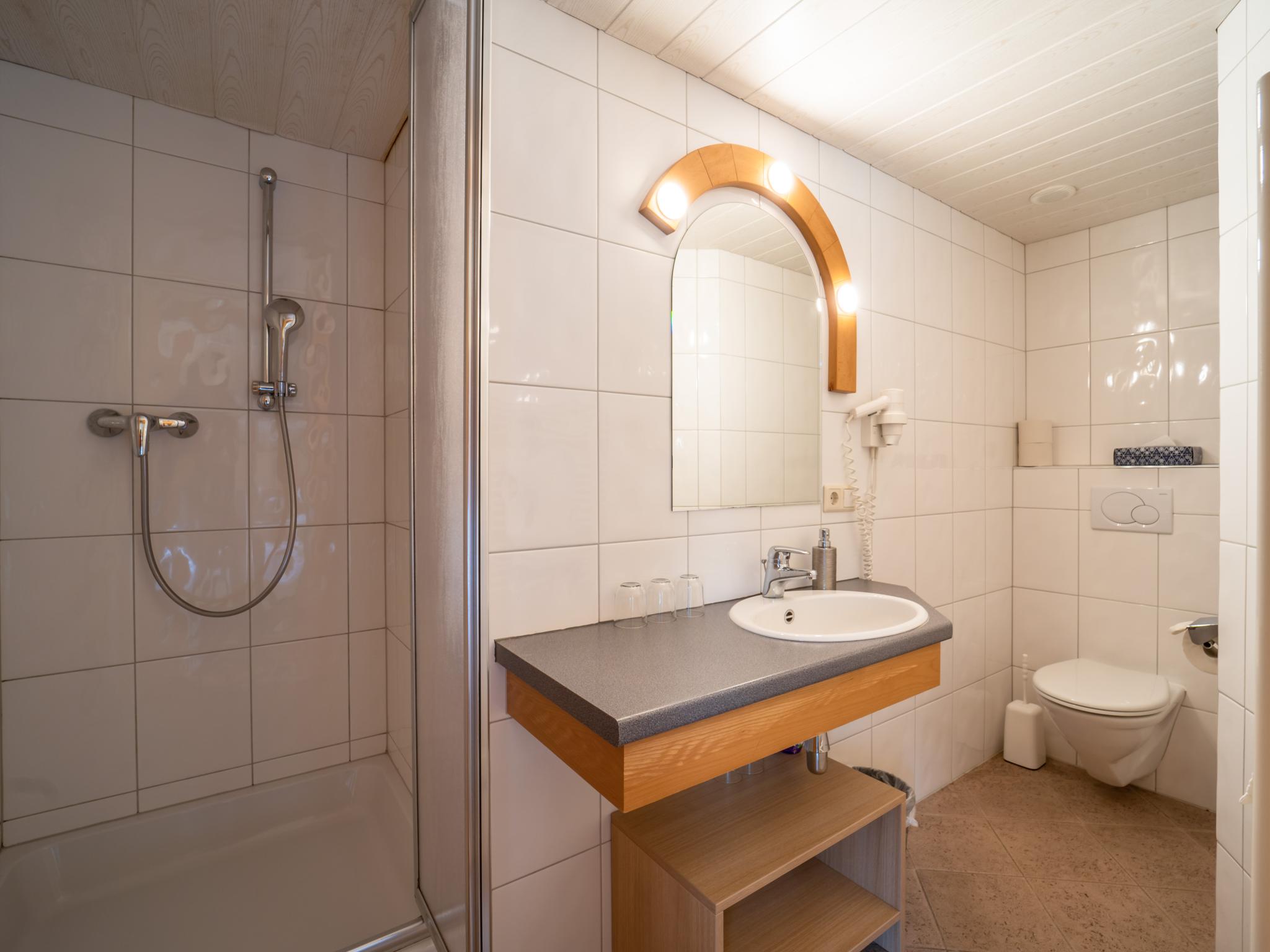 Outdoor terrace and views at Gästehaus Walch II in Klösterle