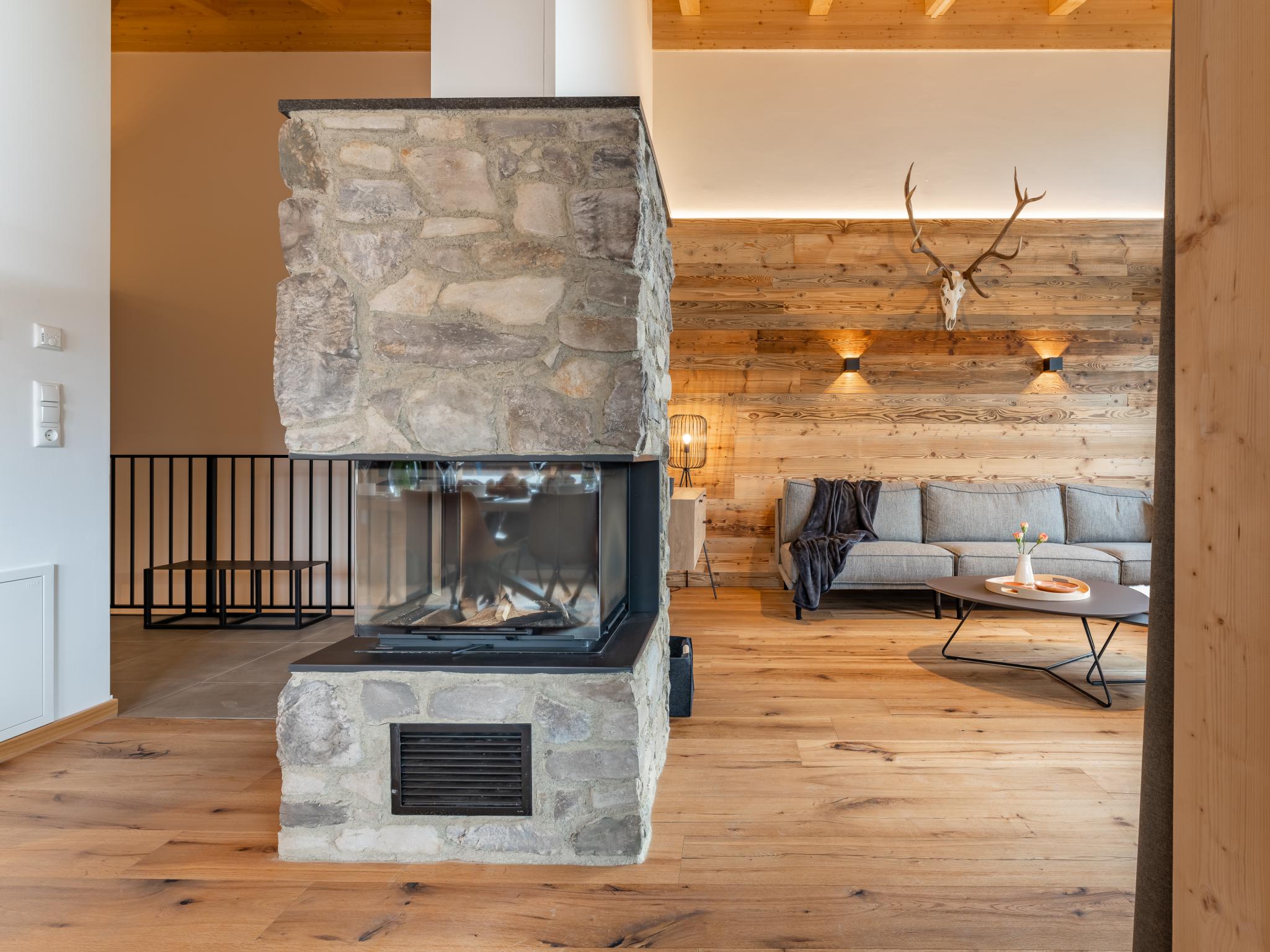 Outdoor terrace and views at Ibex panorama Lodge in Turracher Höhe