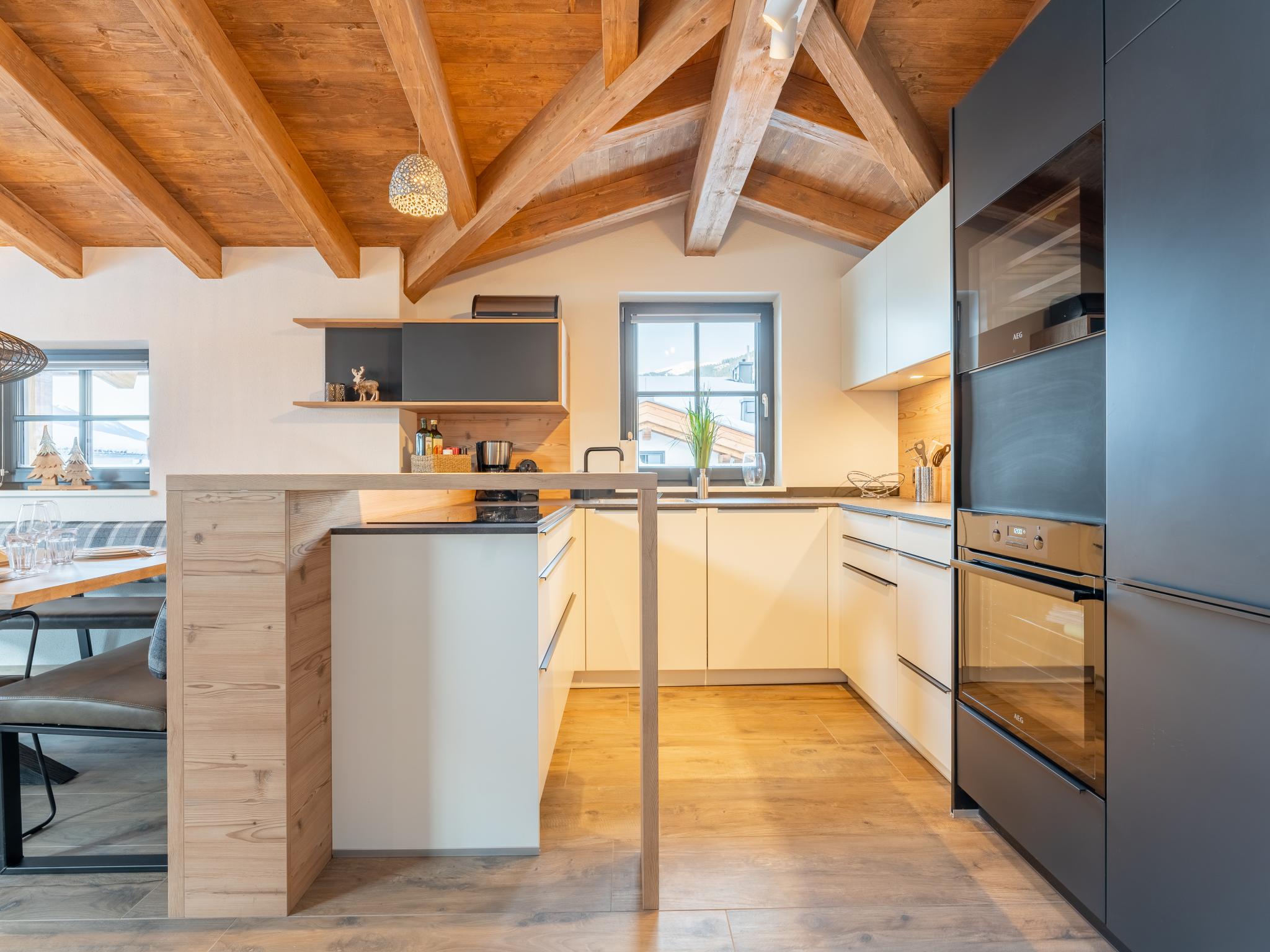 Outdoor terrace and views at Tauernlodge Chalet Salzach in Niedernsill