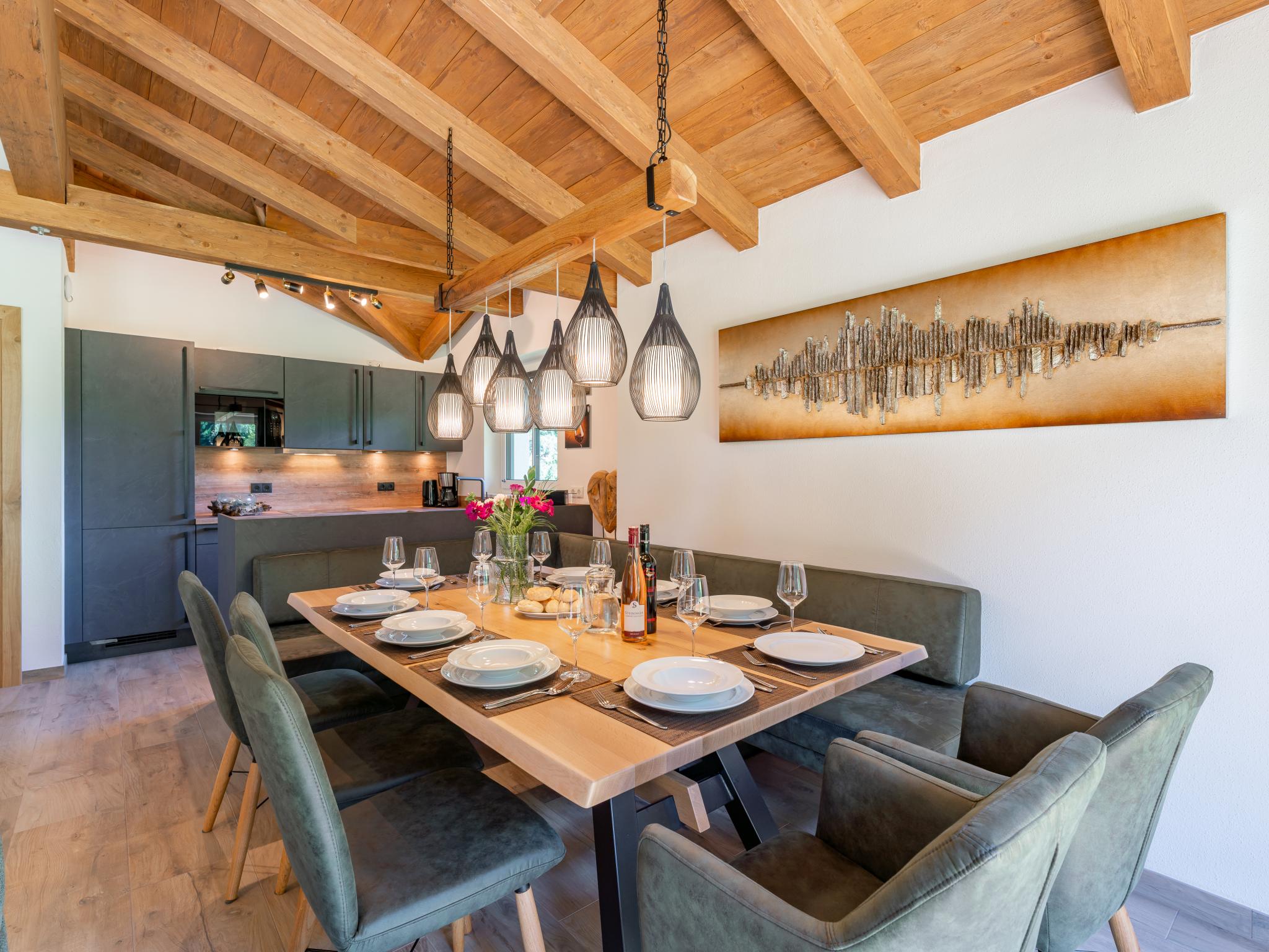 Bedroom with comfortable beds at Felsener Wald in Wald im Pinzgau