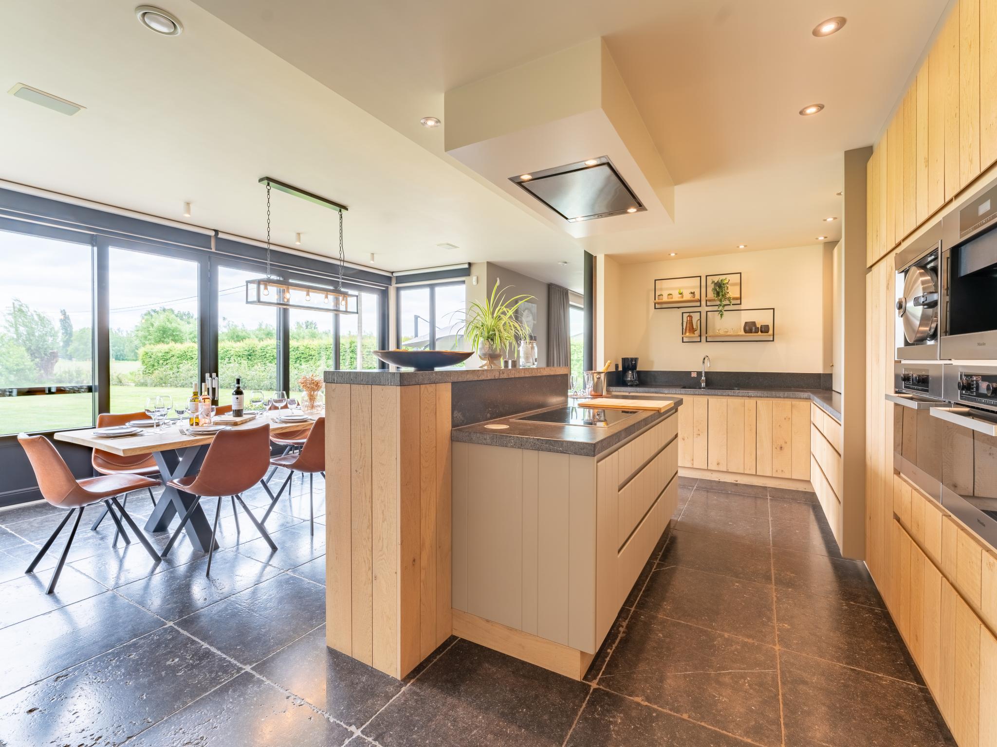 Bedroom with comfortable beds at Villa Meersen in Maldegem