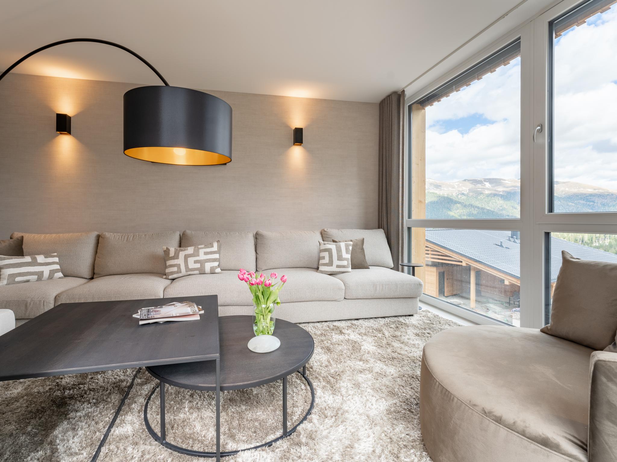 Living area at Turrach Lodge in Turracher Höhe