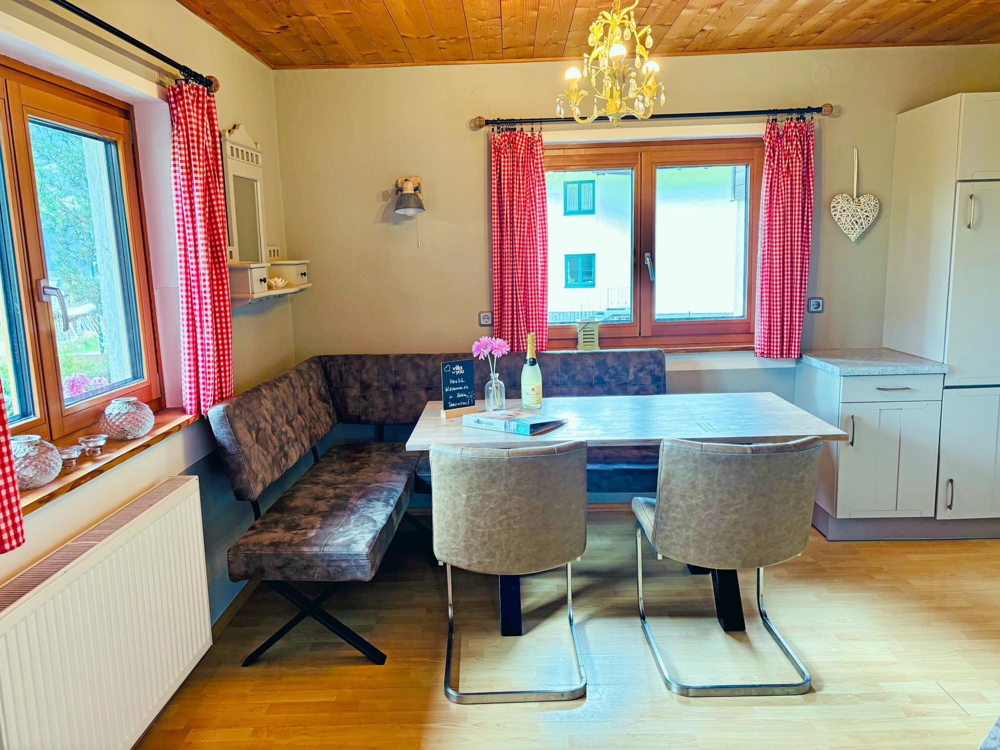 Bedroom with comfortable beds at Zirbenstubn in Piesendorf