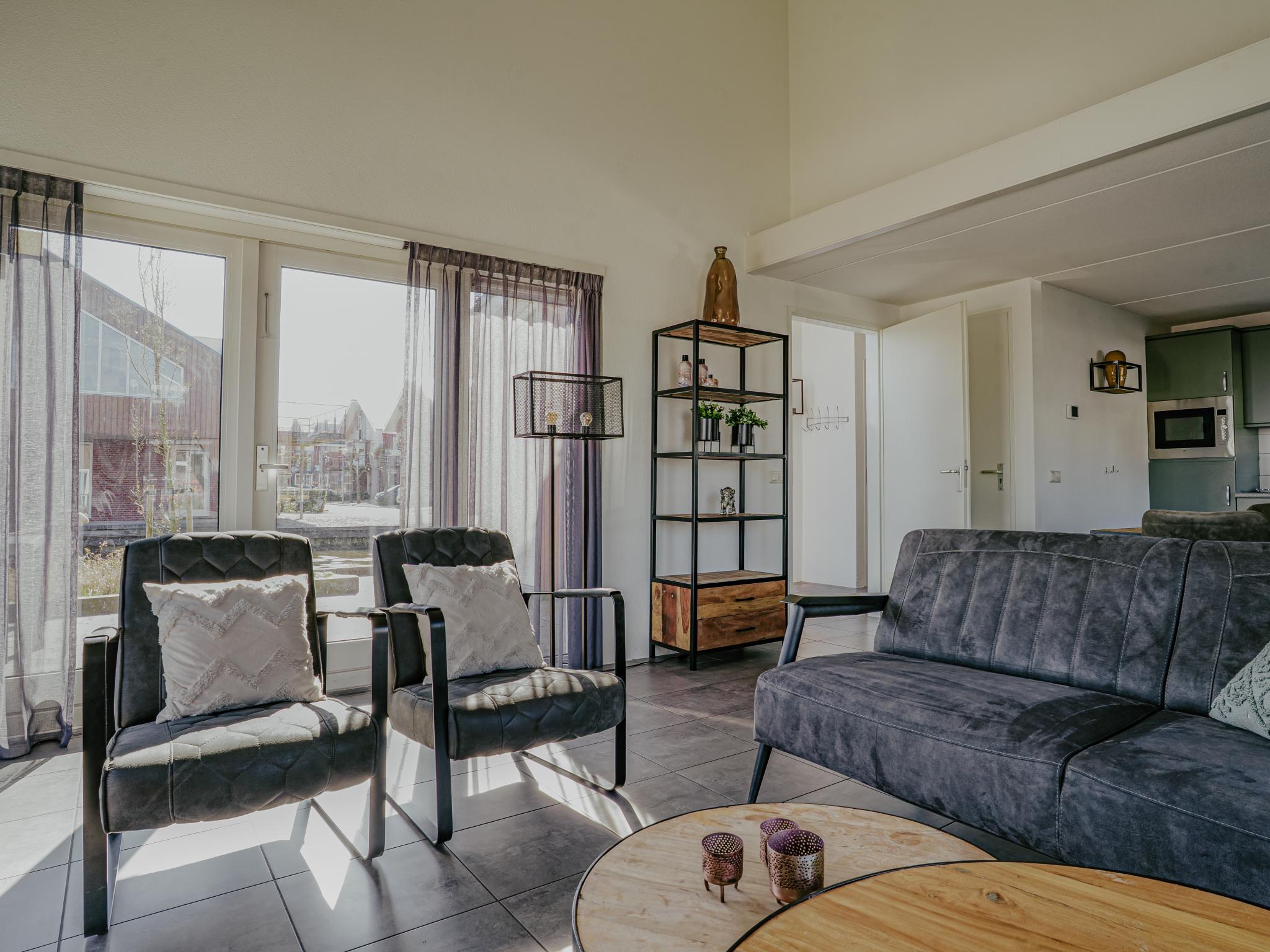 Modern kitchen at Het Kraaijennest Miva in Uitgeest