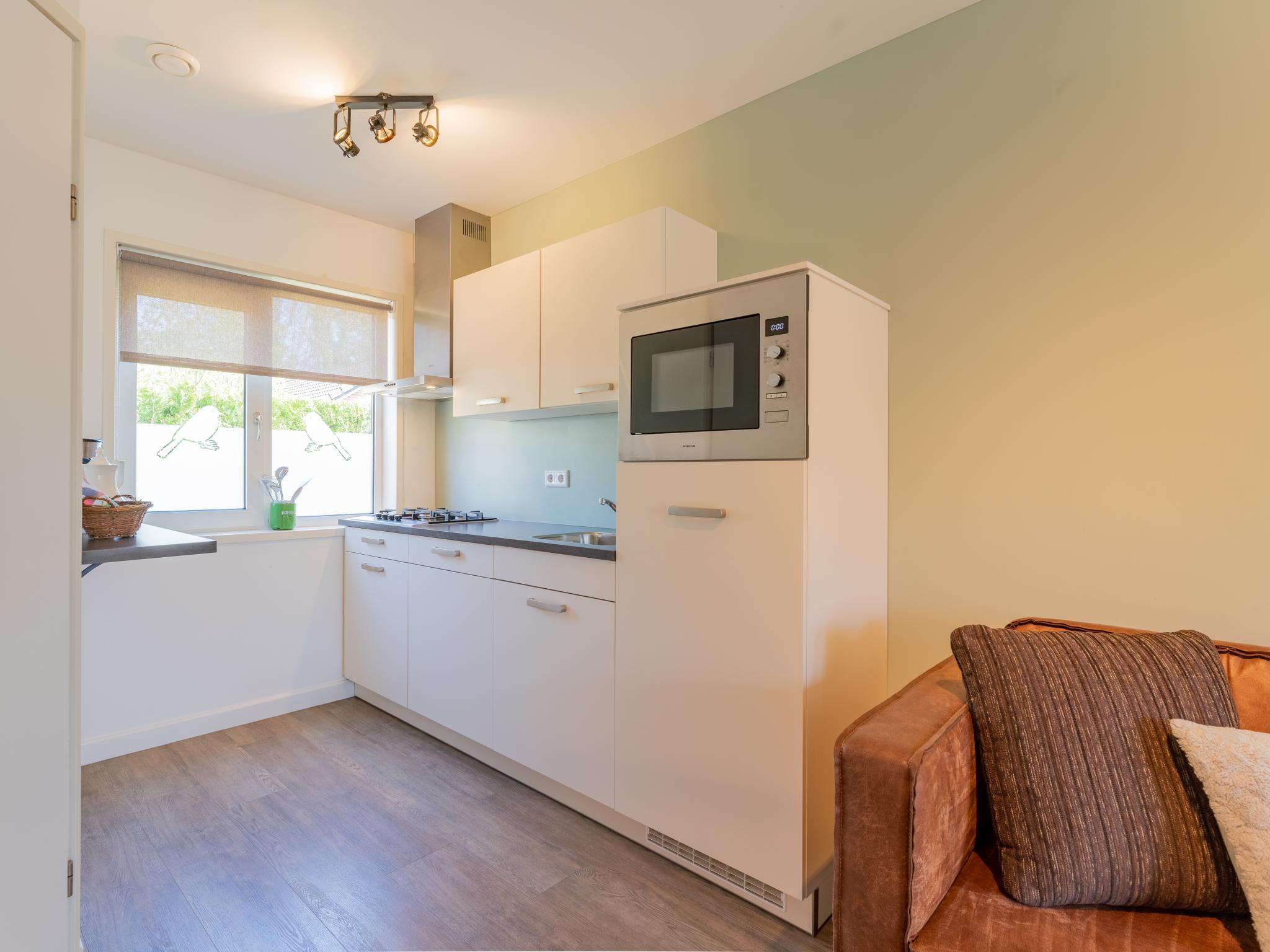 Outdoor terrace and views at Koolmees in Hulshorst