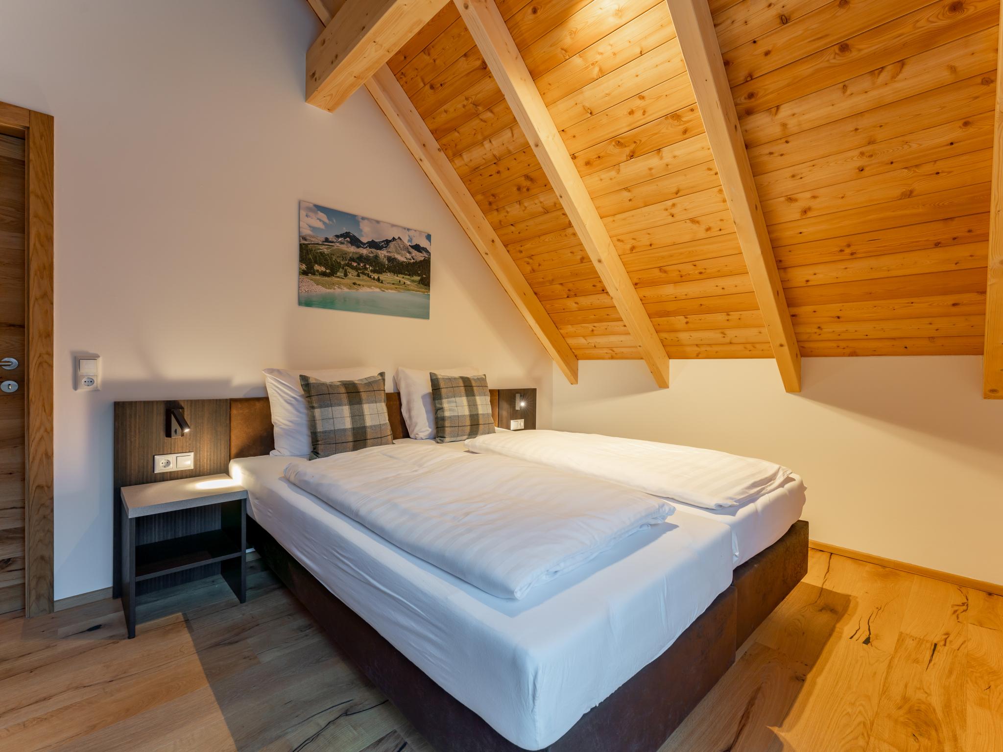 Outdoor terrace and views at Mountain Chalet Chapeau in Kreischberg