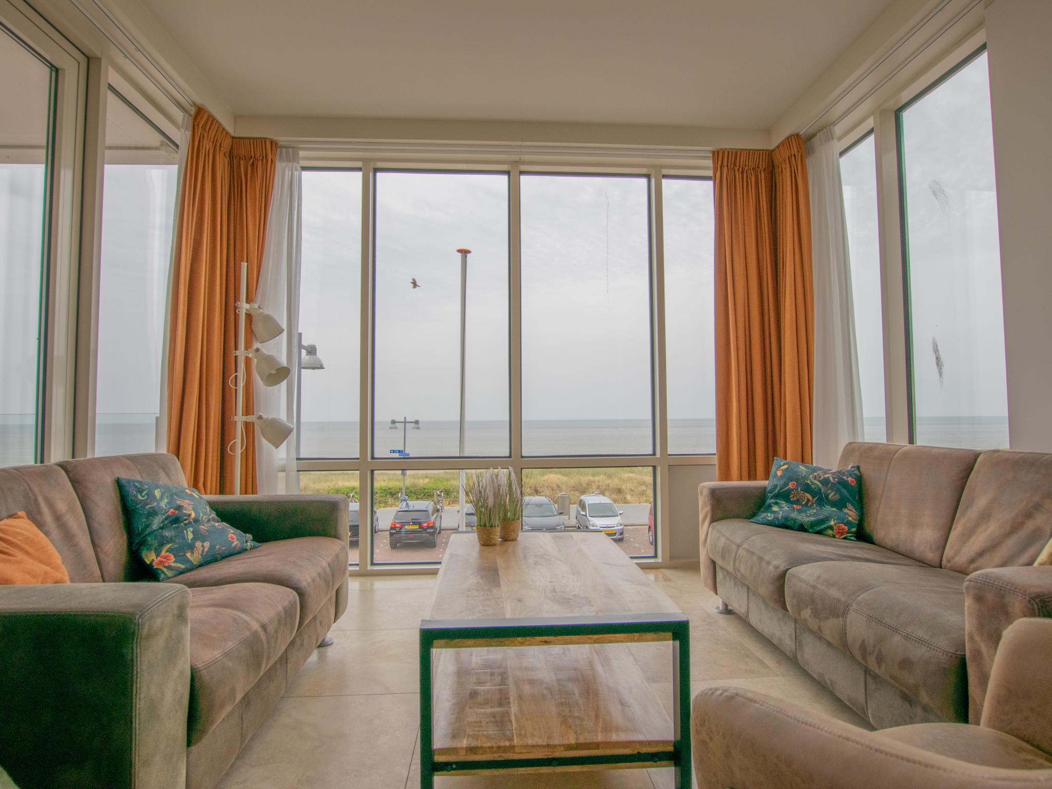 Outdoor terrace and views at Krab aan Zee in Egmond aan Zee