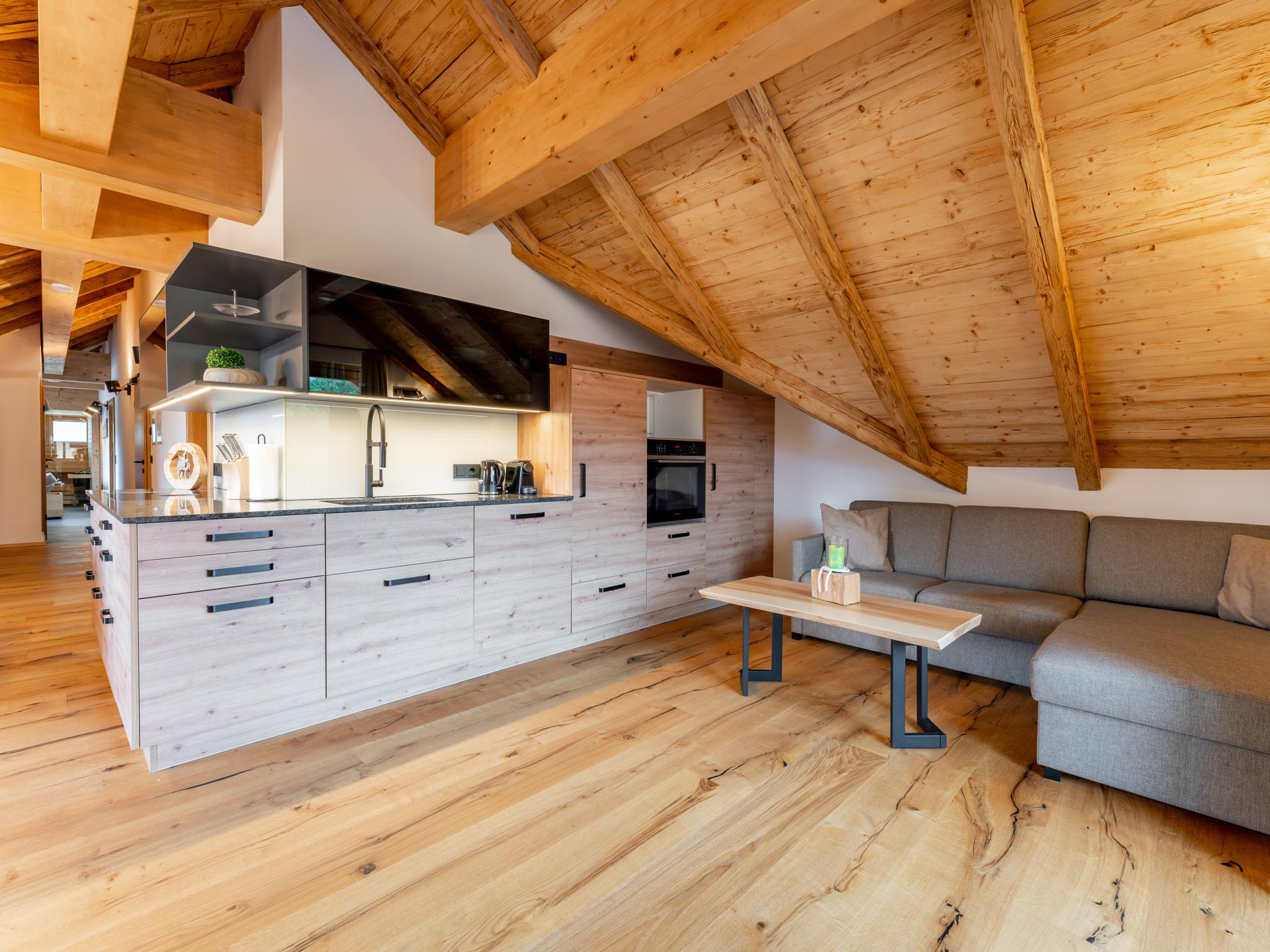 Living area at AlmApARTment Mauterndorf Pichl 8-3 in Mauterndorf