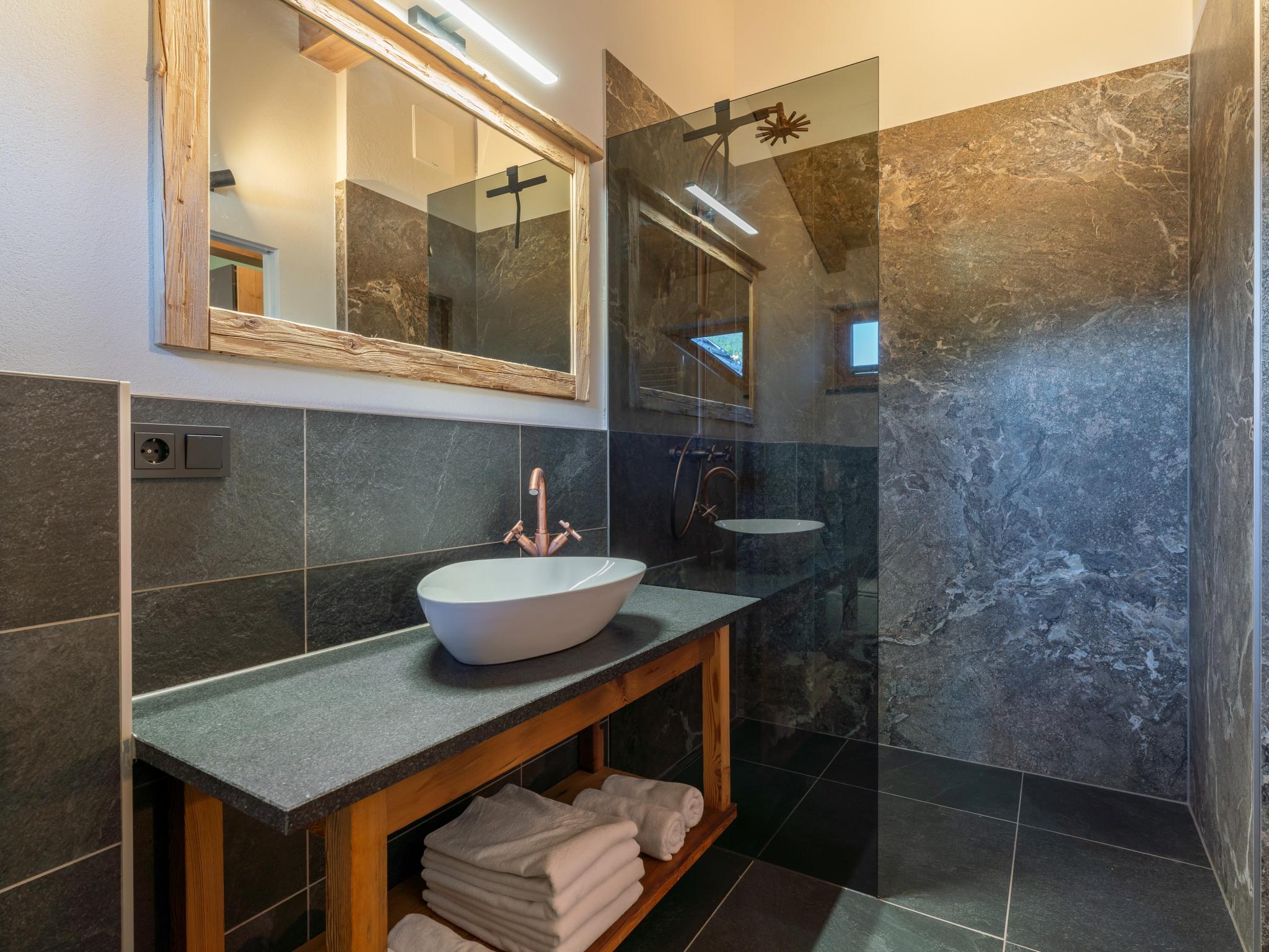 Outdoor terrace and views at AlmApARTment Mauterndorf Pichl 9-4 in Mauterndorf