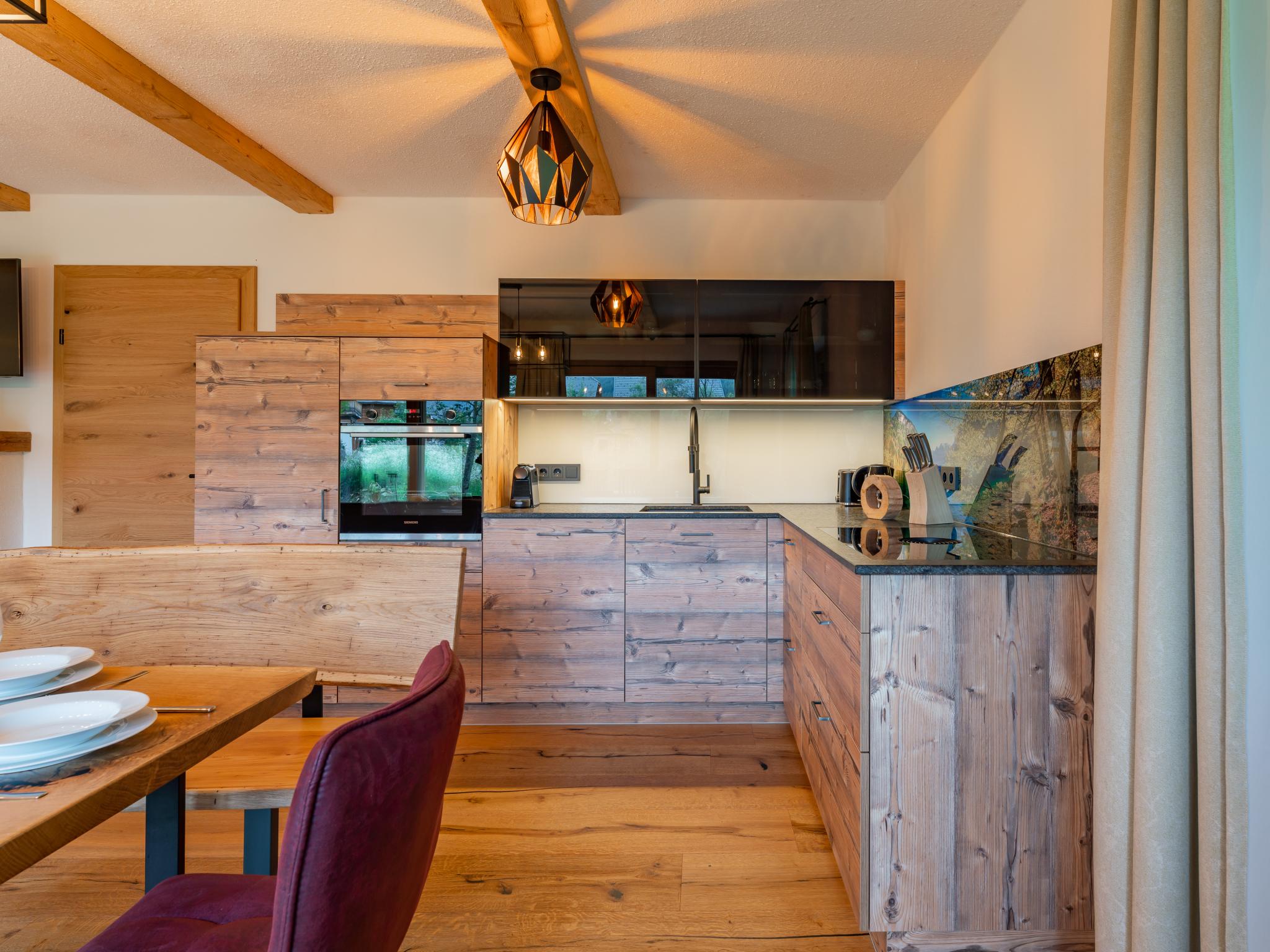 Modern kitchen at AlmApARTment Mauterndorf Pichl 9-3 in Mauterndorf