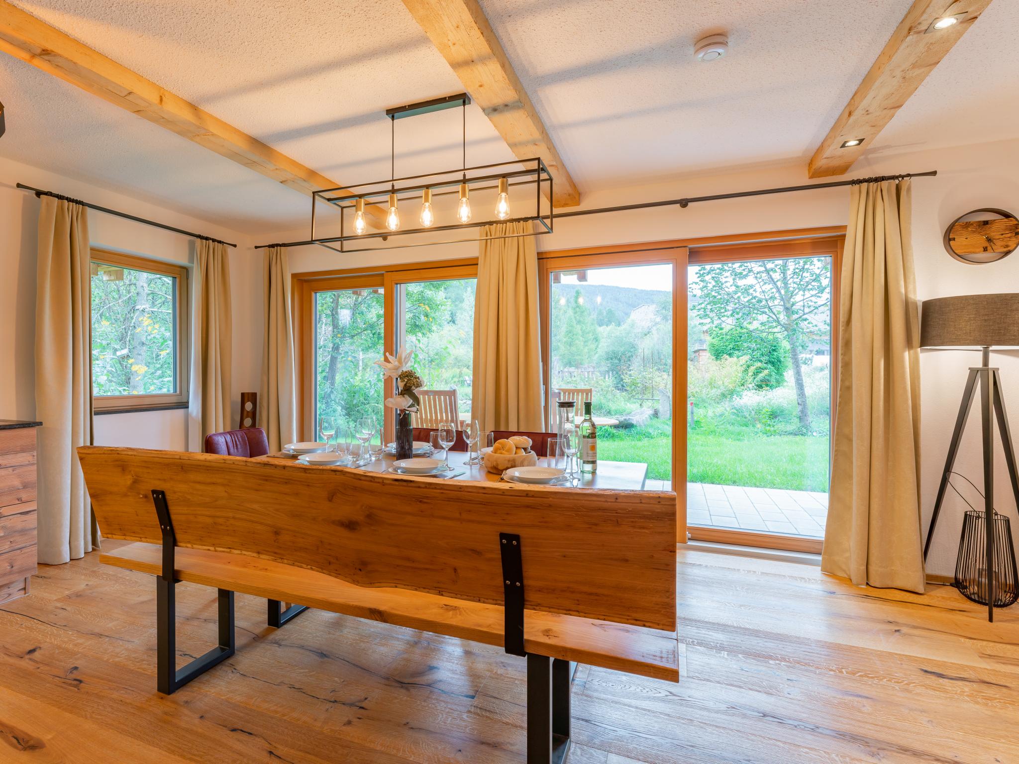 Outdoor terrace and views at AlmApARTment Mauterndorf Pichl 9-3 in Mauterndorf