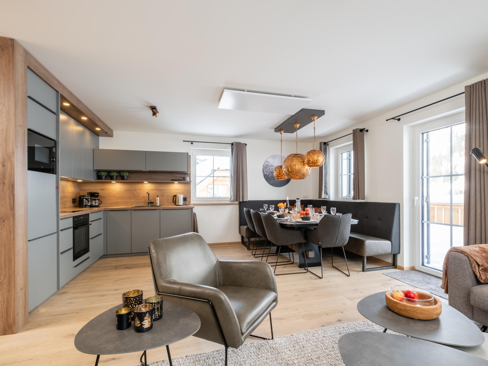 Bedroom with comfortable beds at Edelweiss Lodge in Donnersbachwald