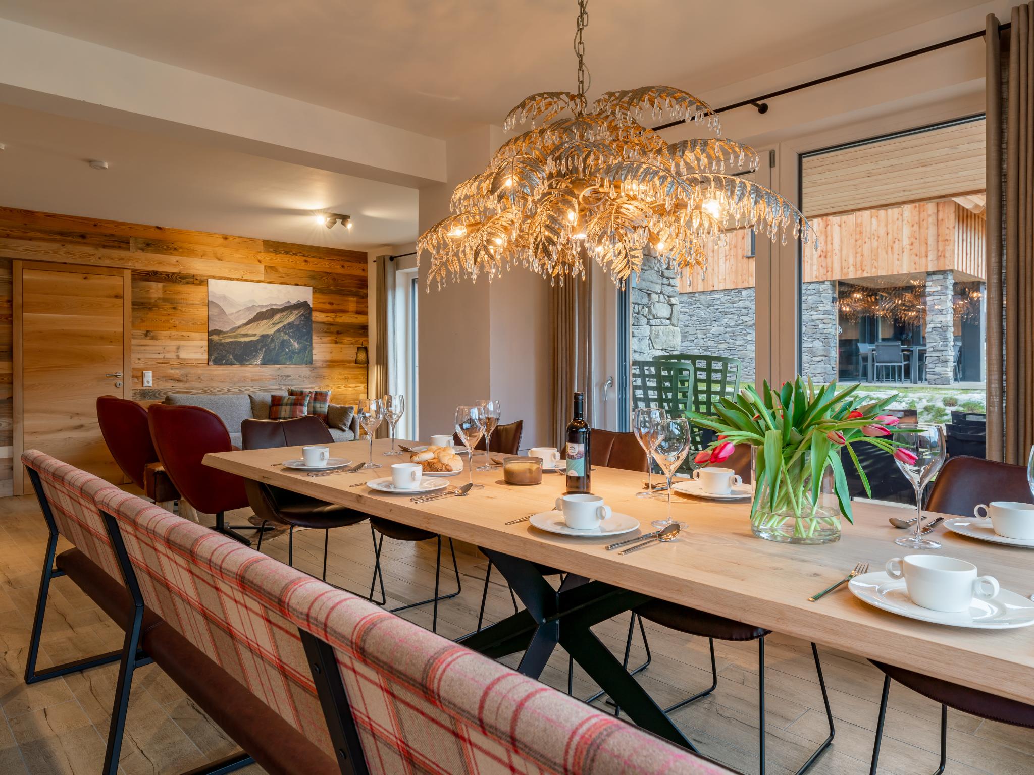 Bedroom with comfortable beds at Mountain Chalet Krek Wak Wou in Kreischberg