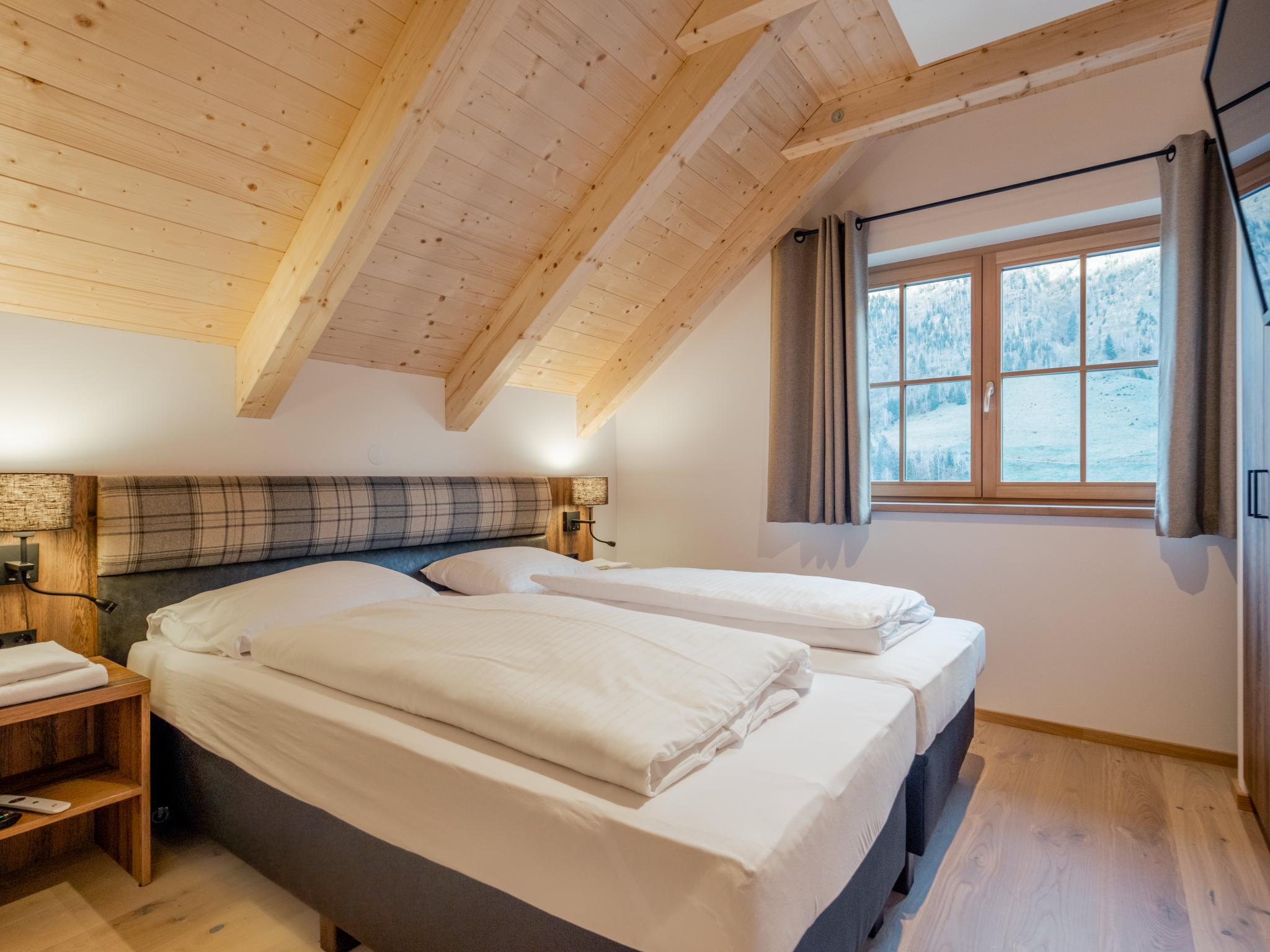 Outdoor terrace and views at Ahorn Mountainlodge in Donnersbachwald